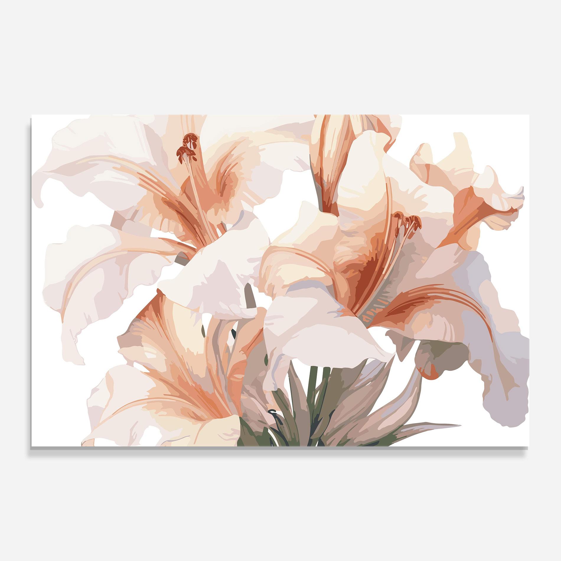 Tablou Sticla Light Pink Lily mockup 0