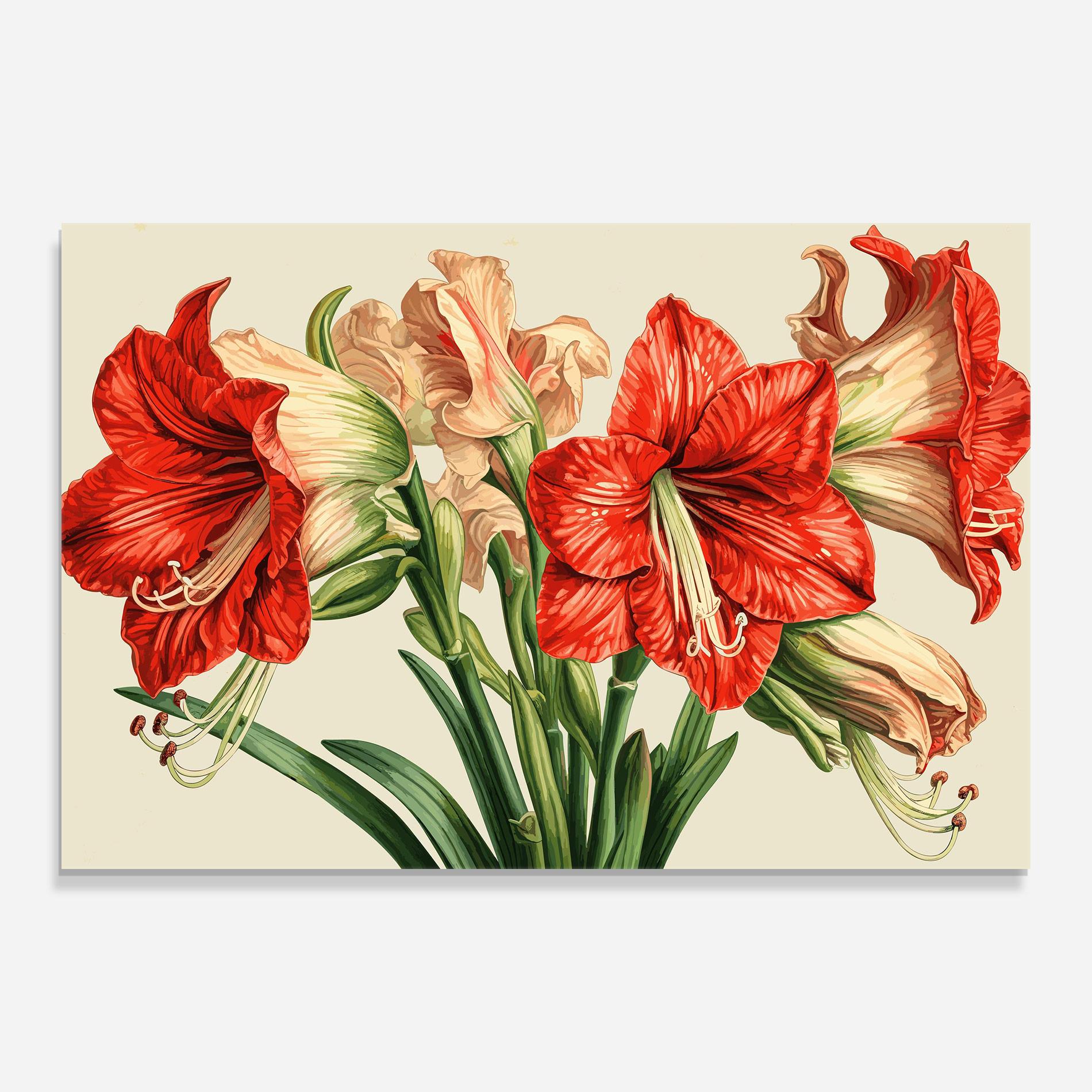 Tablou Sticla Orange Cream Lily mockup 0