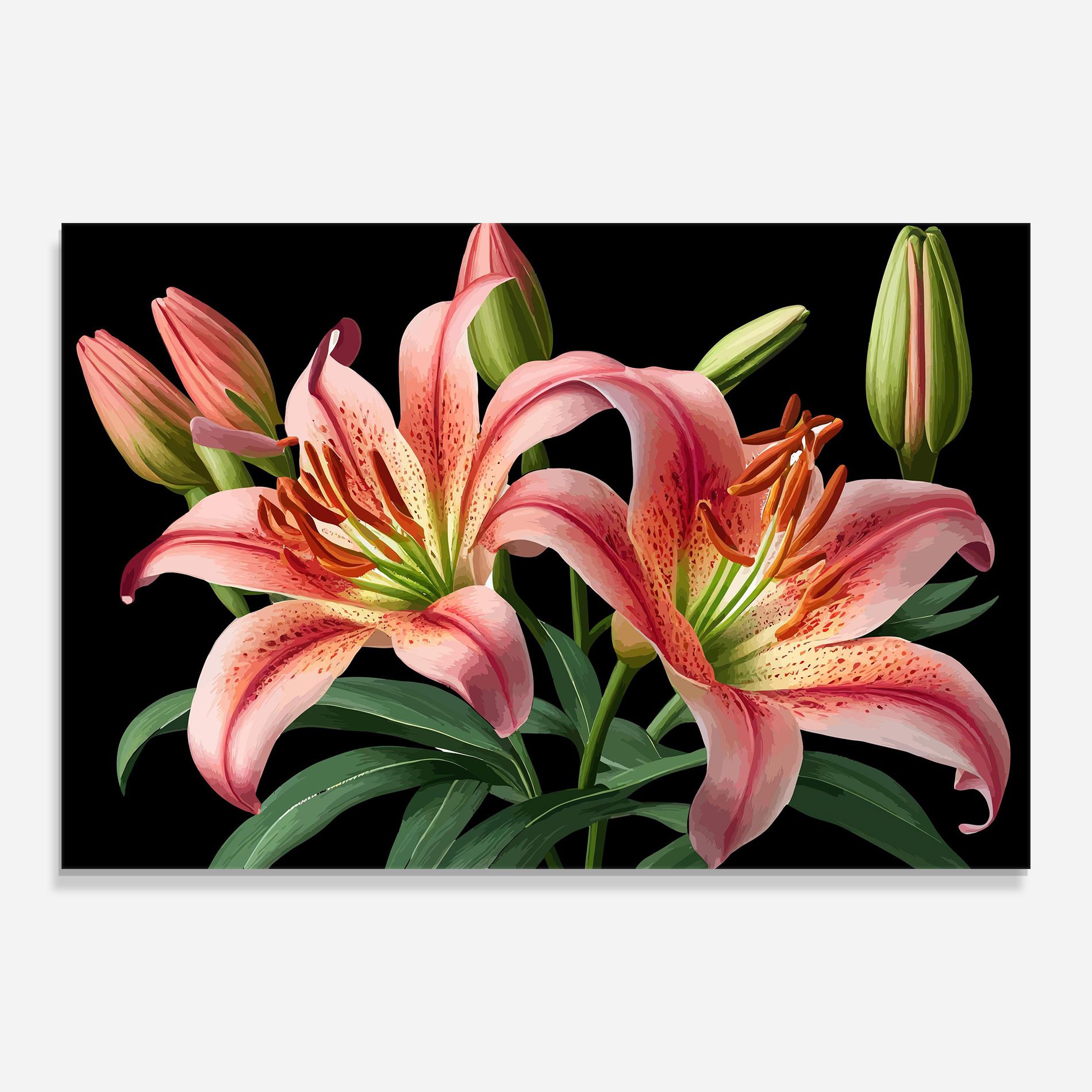 Red Lily Art mockup 0