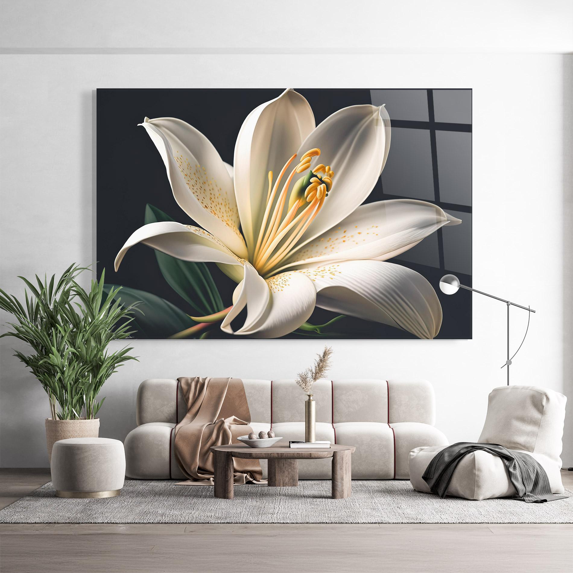Tablou Sticla Big Lily View mockup 9