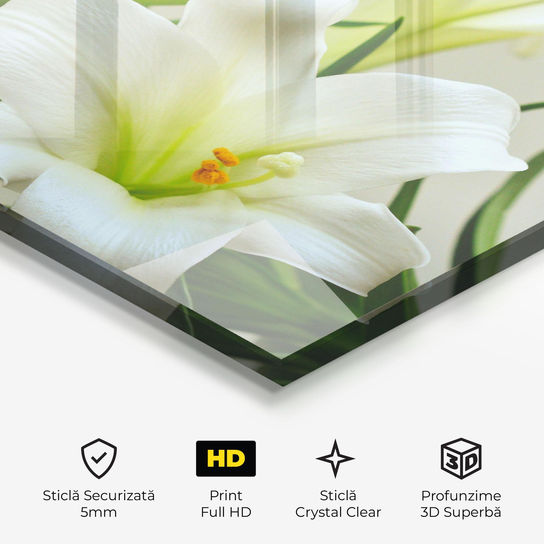 Tablou Sticla Green Lily mockup 3