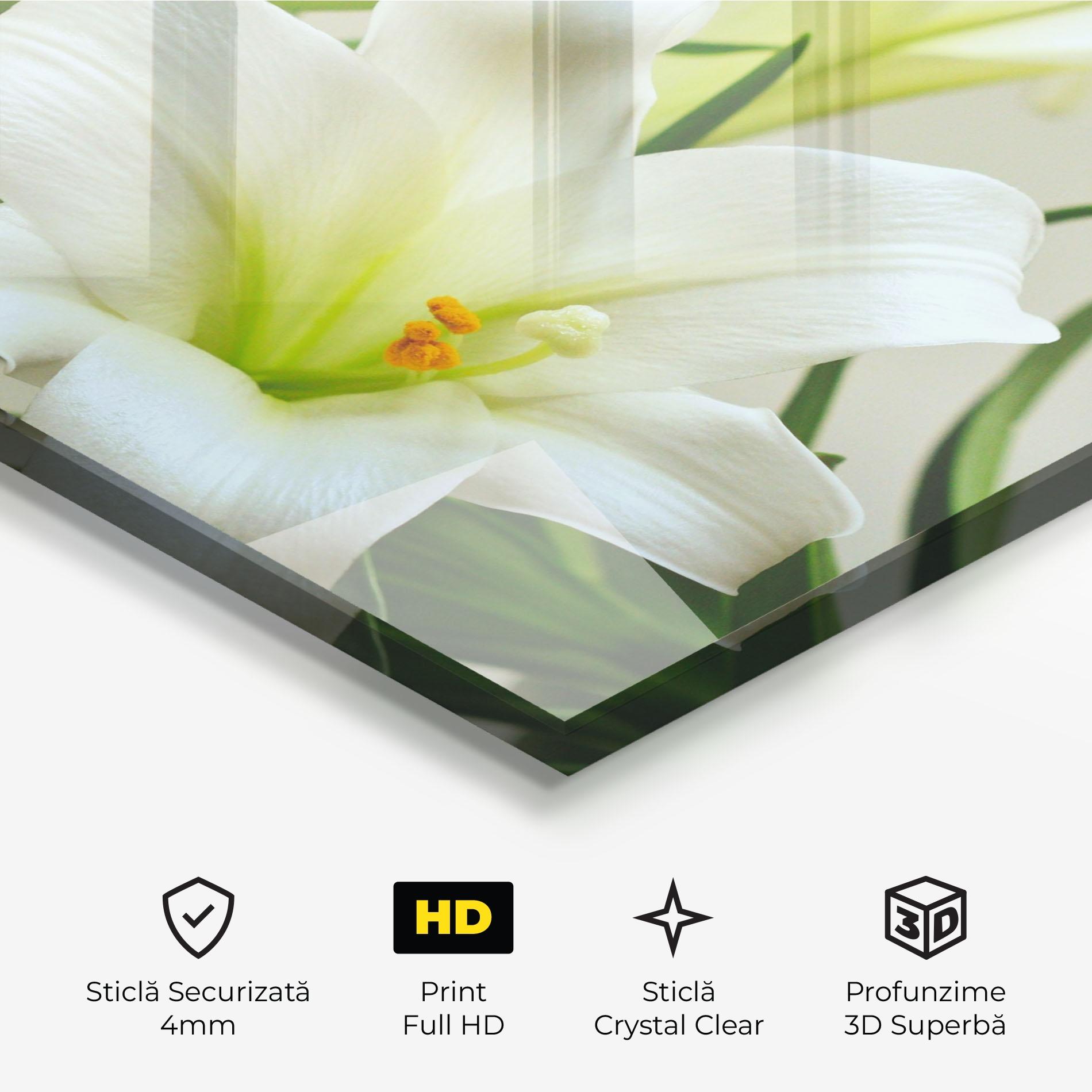 Tablou Sticla Green Lily mockup 3