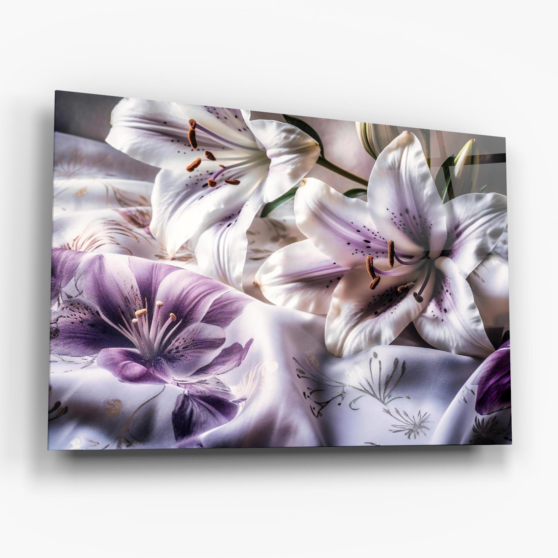 Tablou Sticla Light Purple Lily mockup 6
