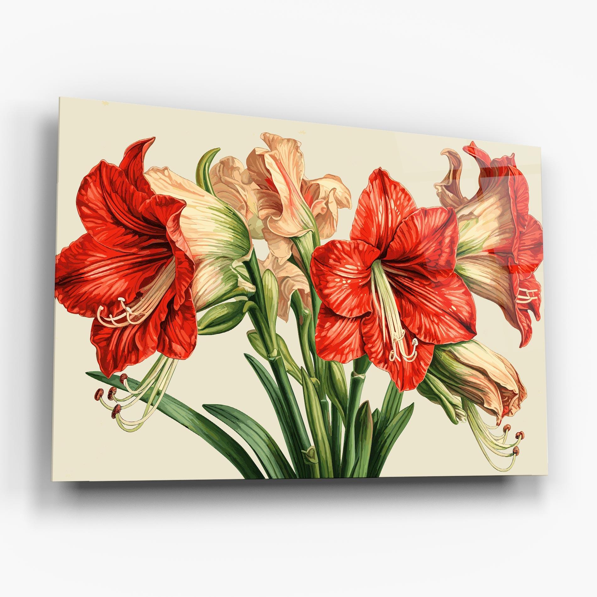 Tablou Sticla Orange Cream Lily mockup 6