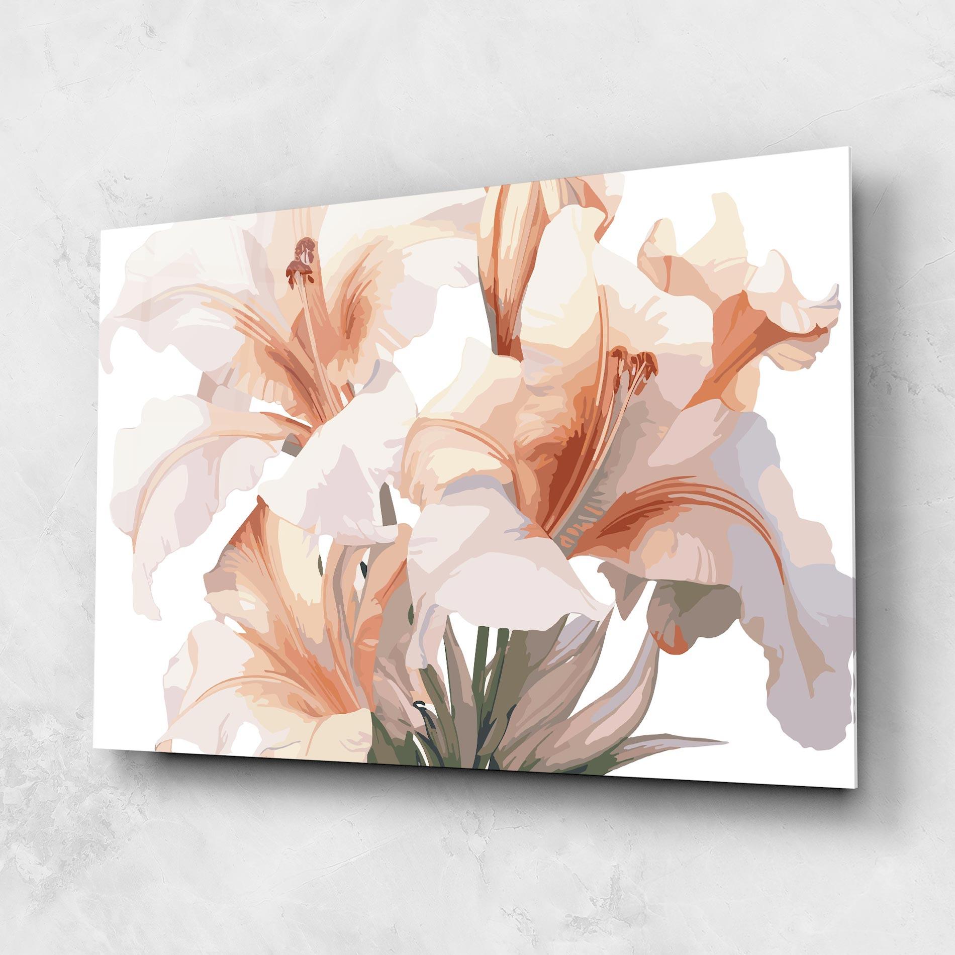 Tablou Sticla Light Pink Lily mockup 1
