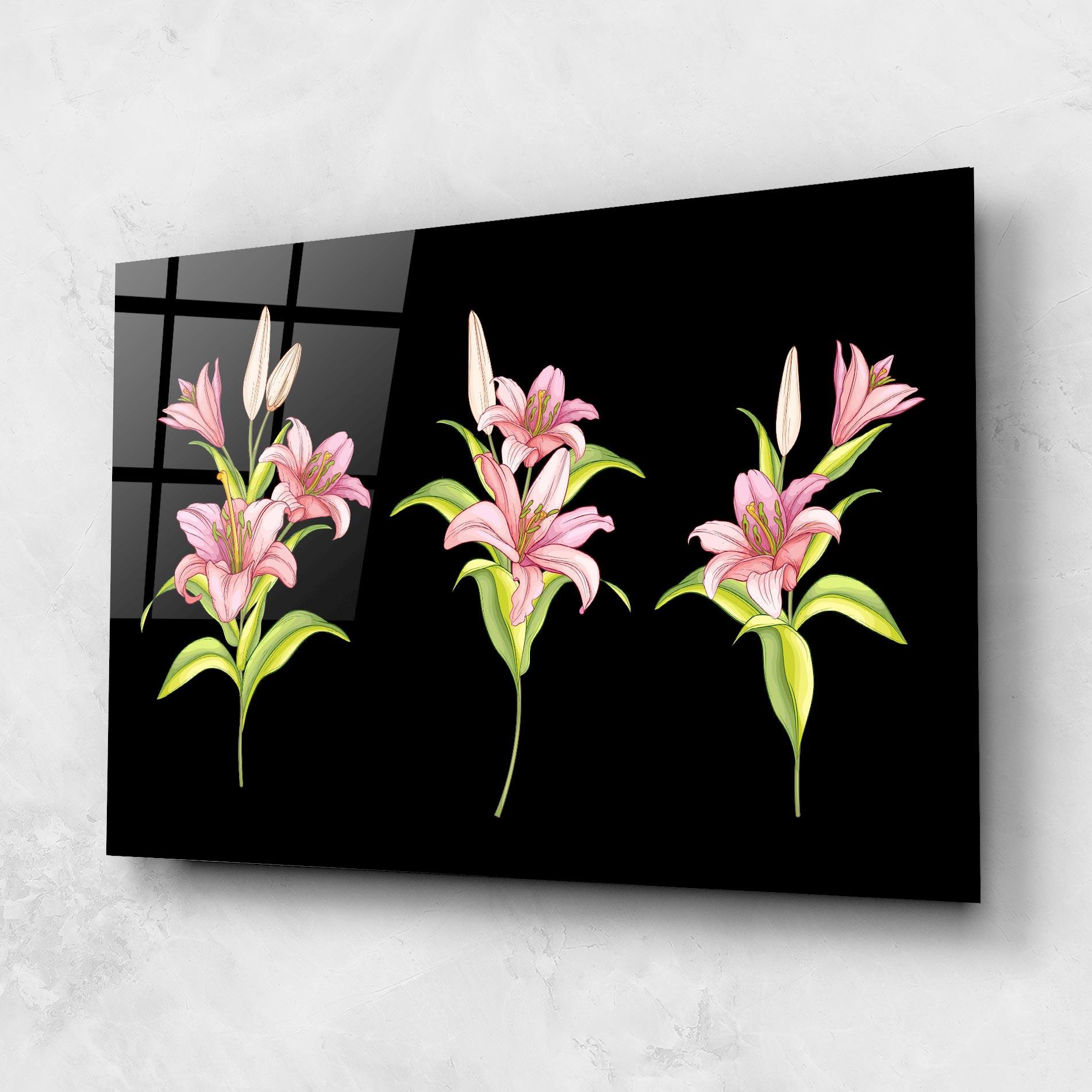 Tablou Sticla Lily Set mockup 1