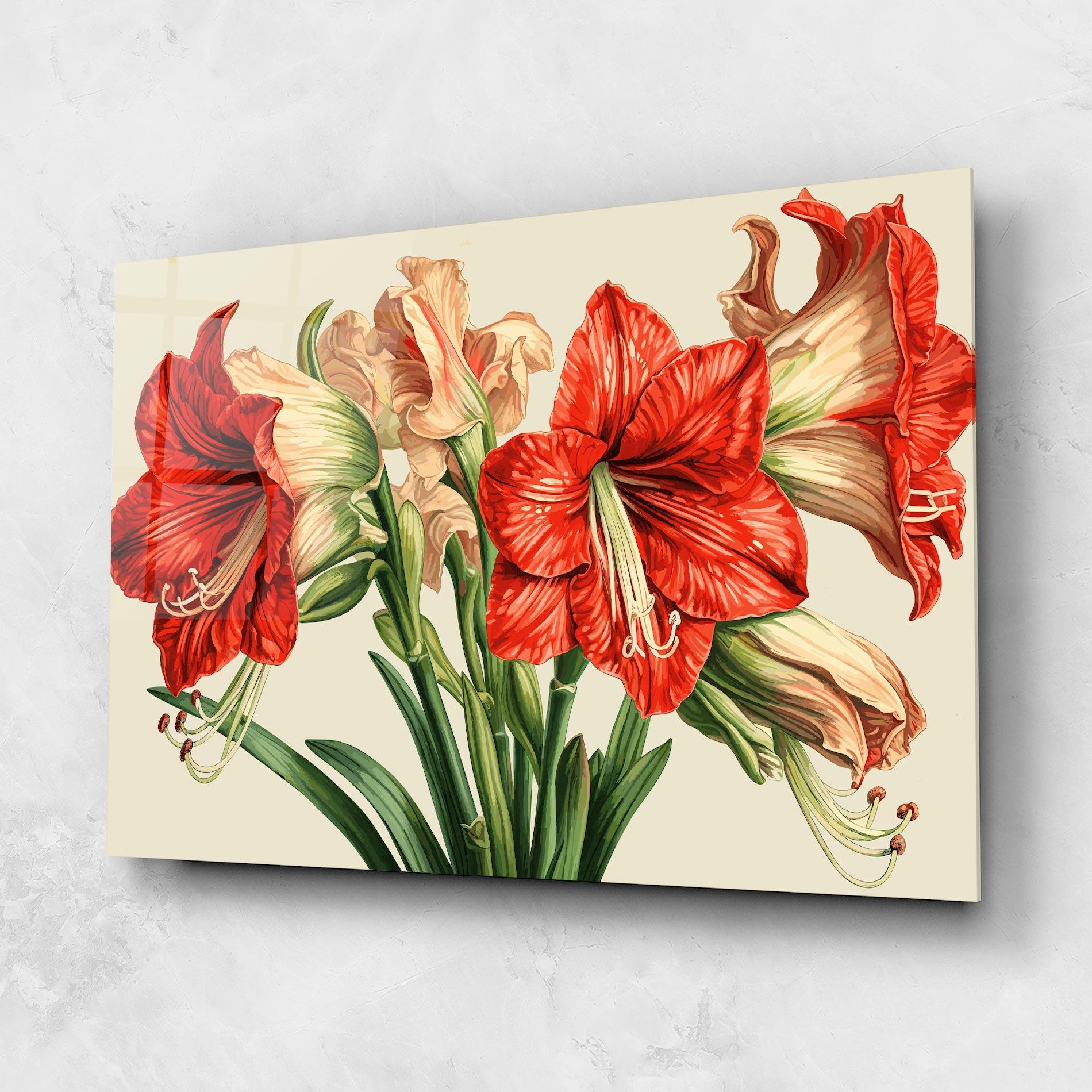 Tablou Sticla Orange Cream Lily mockup 1