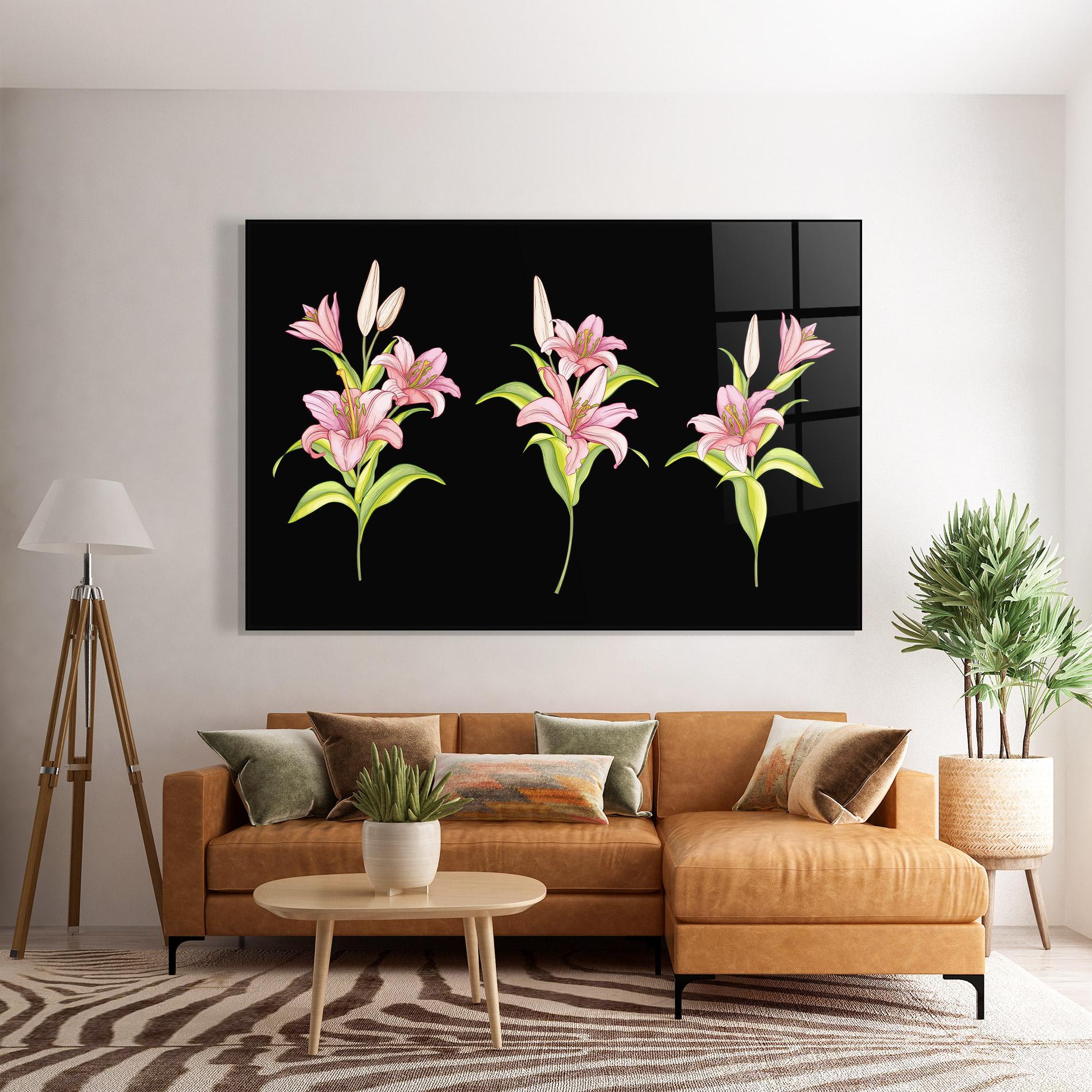 Tablou Sticla Lily Set mockup 7