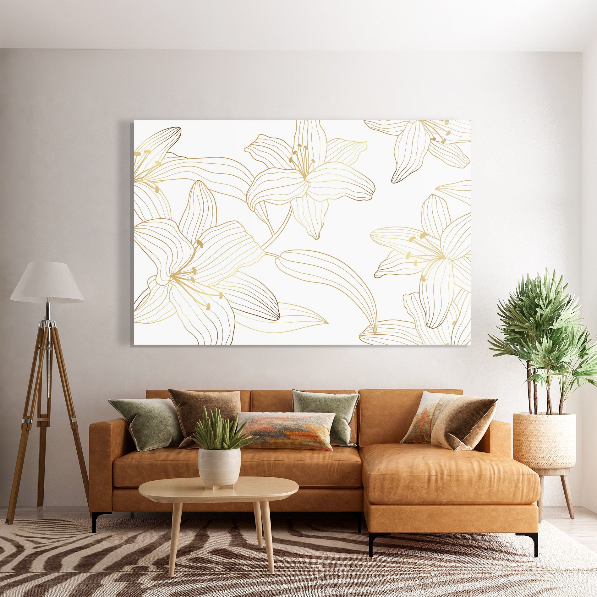 Luxury Golden Lily mockup 7