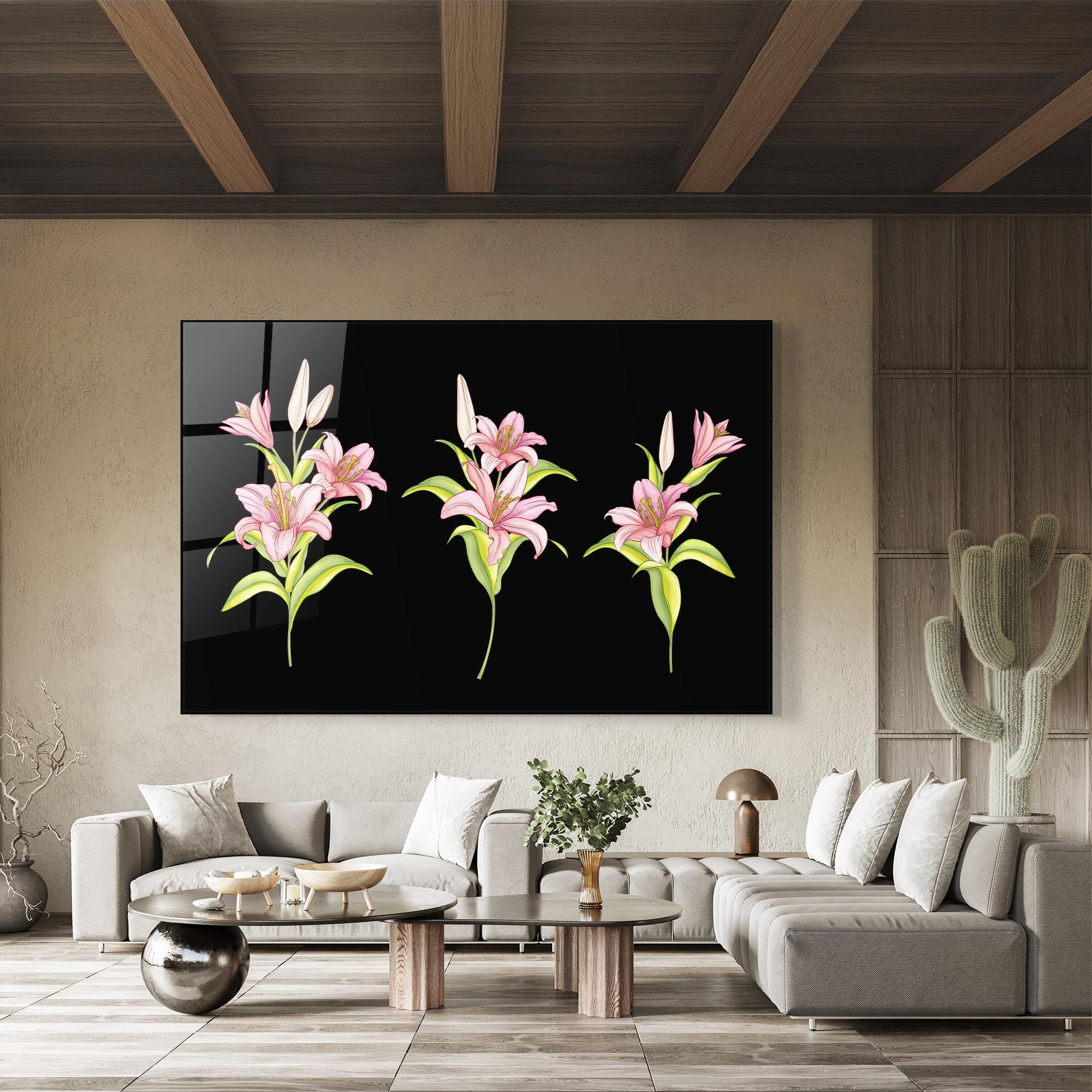 Tablou Sticla Lily Set mockup 8