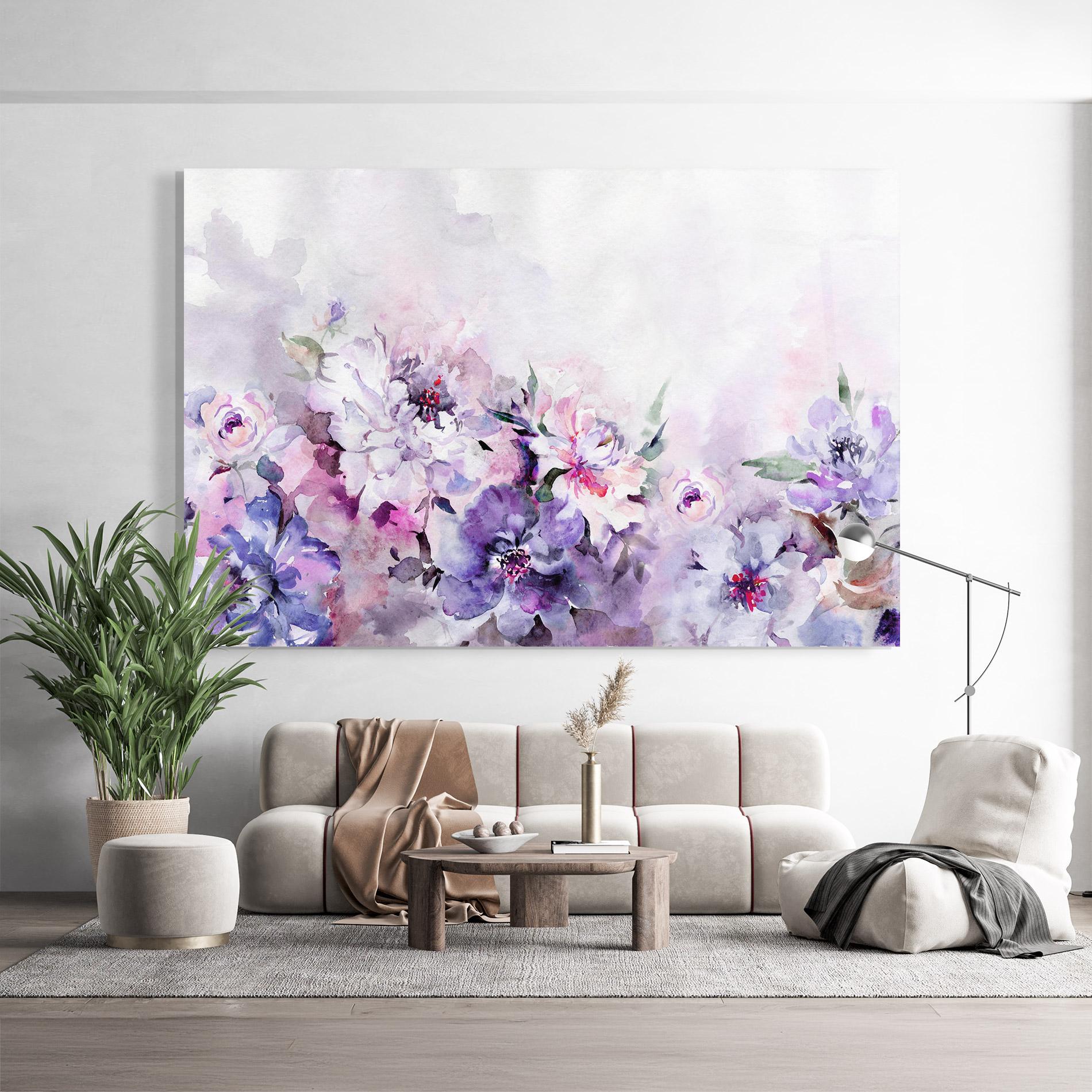 Tablou Sticla Buchet Multicolor mockup 9