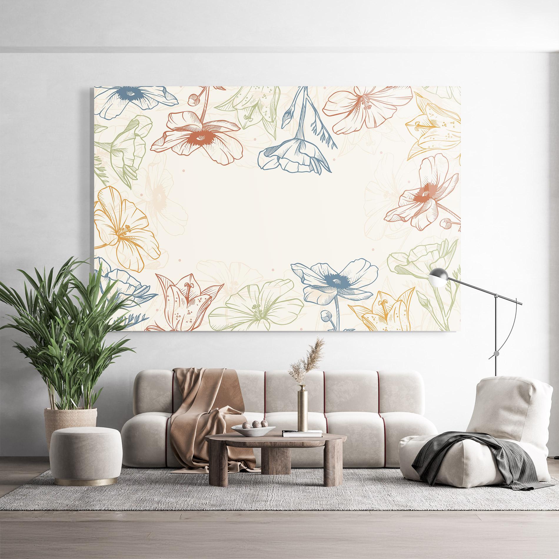 Tablou Sticla Color Mix Line mockup 9