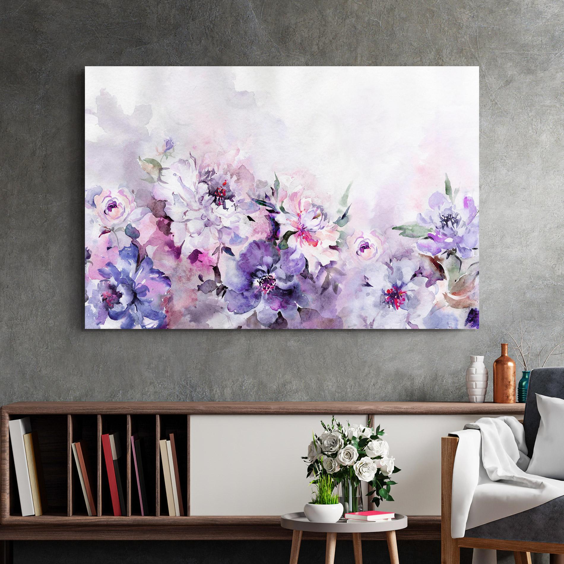 Tablou Sticla Buchet Multicolor mockup 2