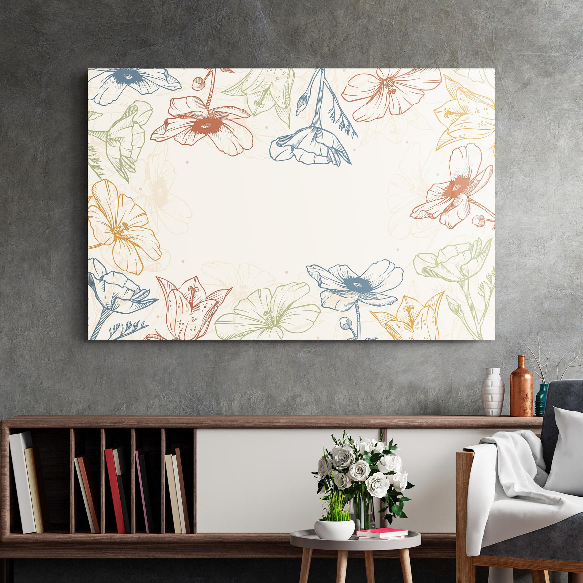 Tablou Sticla Color Mix Line mockup 2