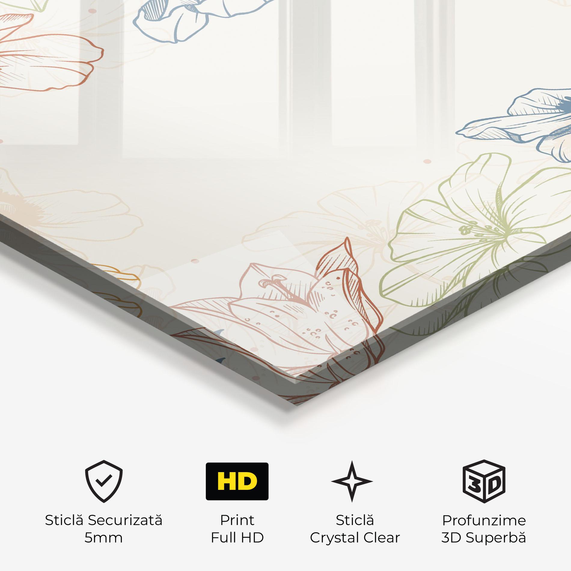 Tablou Sticla Color Mix Line mockup 3