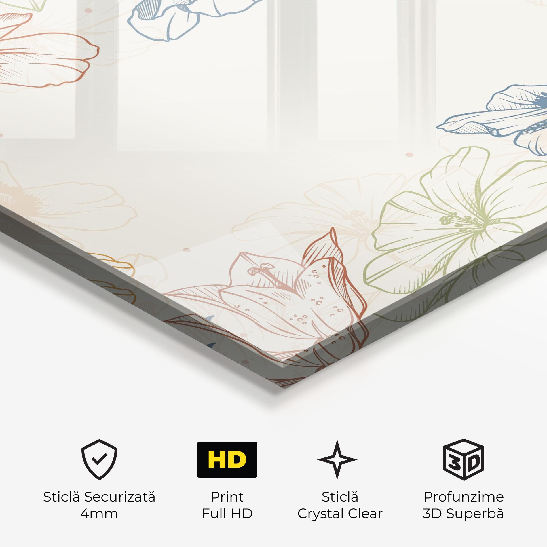 Tablou Sticla Color Mix Line mockup 3