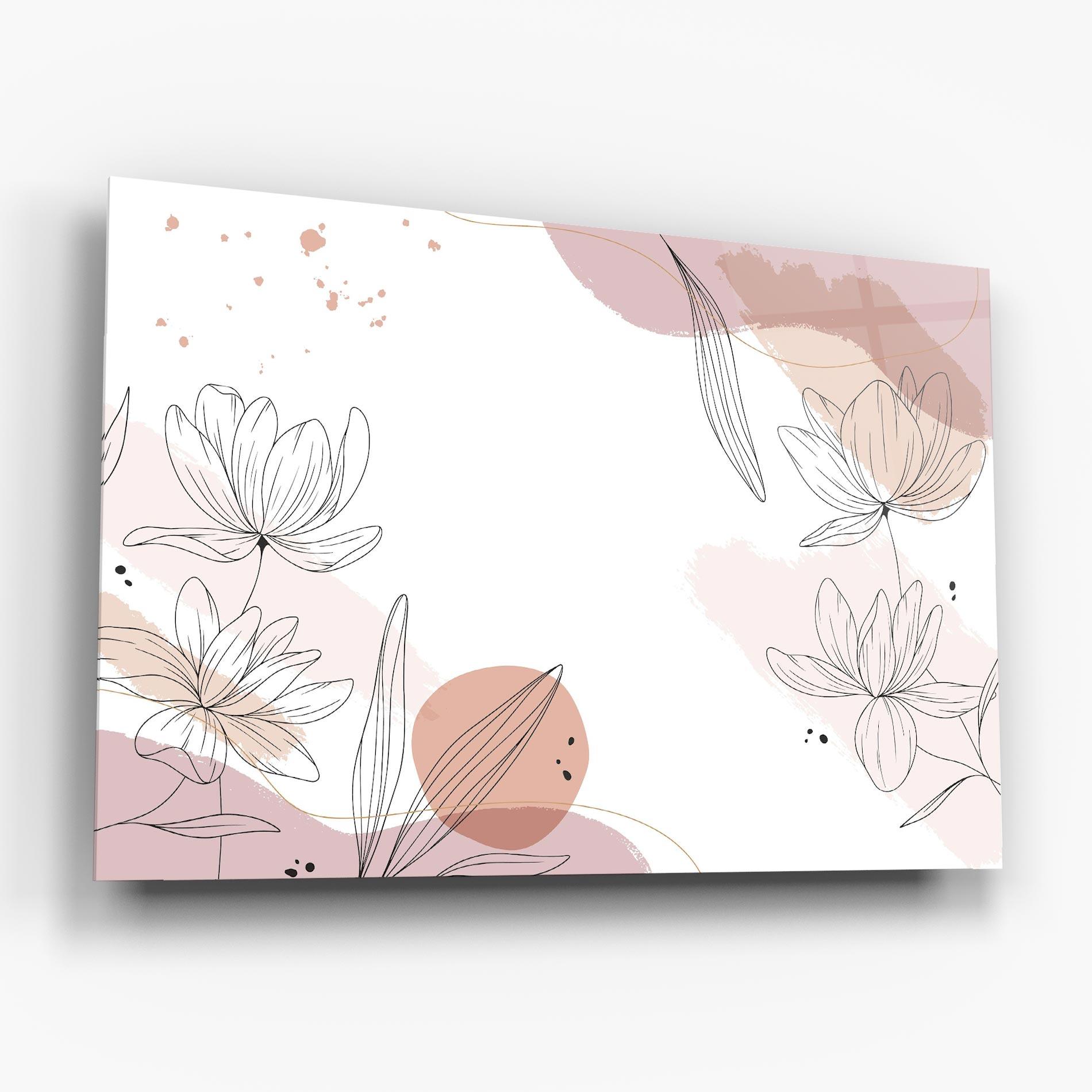 Tablou Sticla Black Pink Line mockup 6