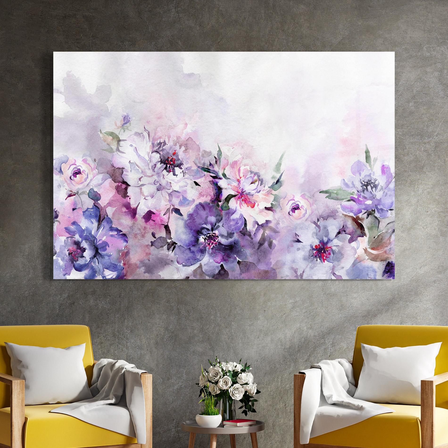 Tablou Sticla Buchet Multicolor mockup 4