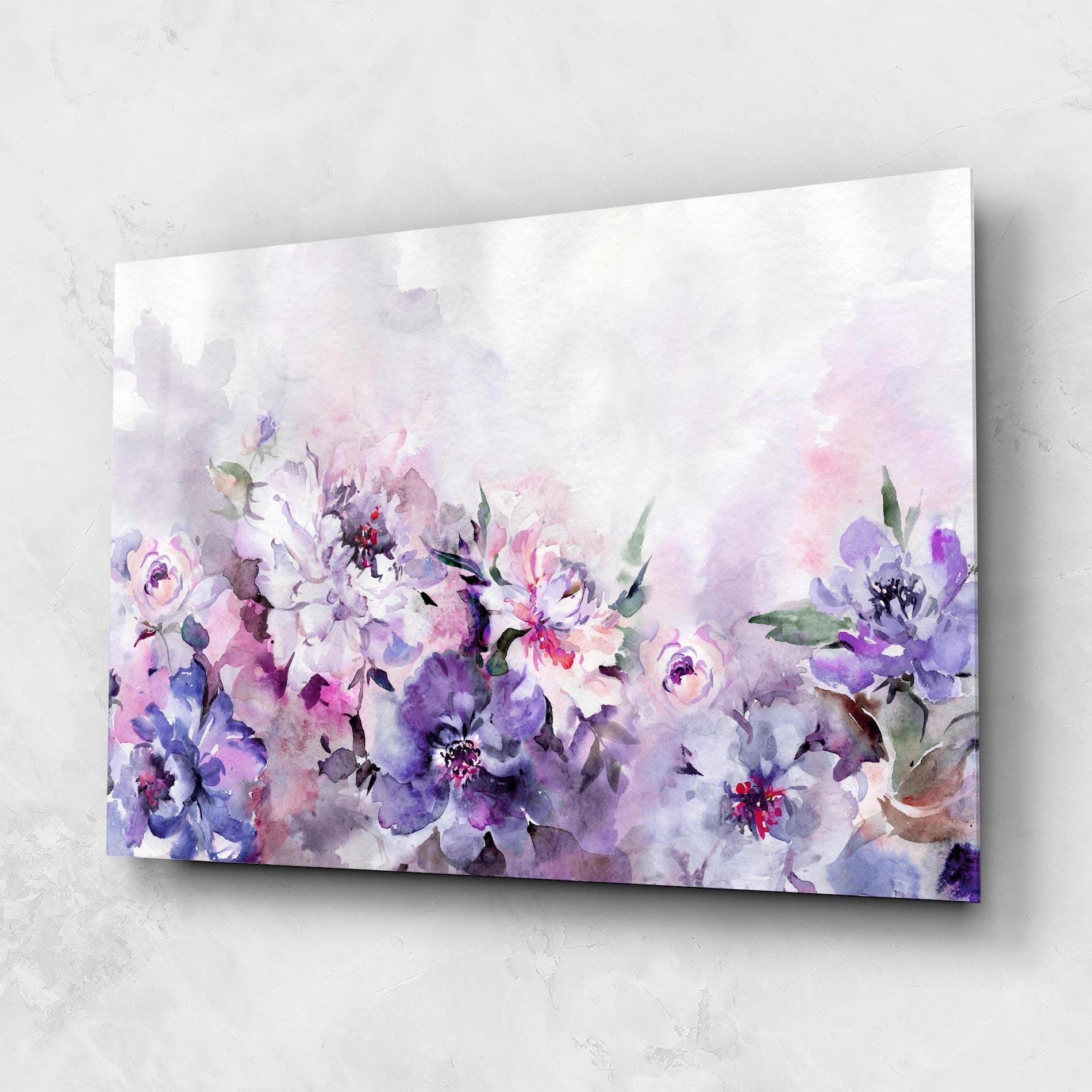 Tablou Sticla Buchet Multicolor mockup 1