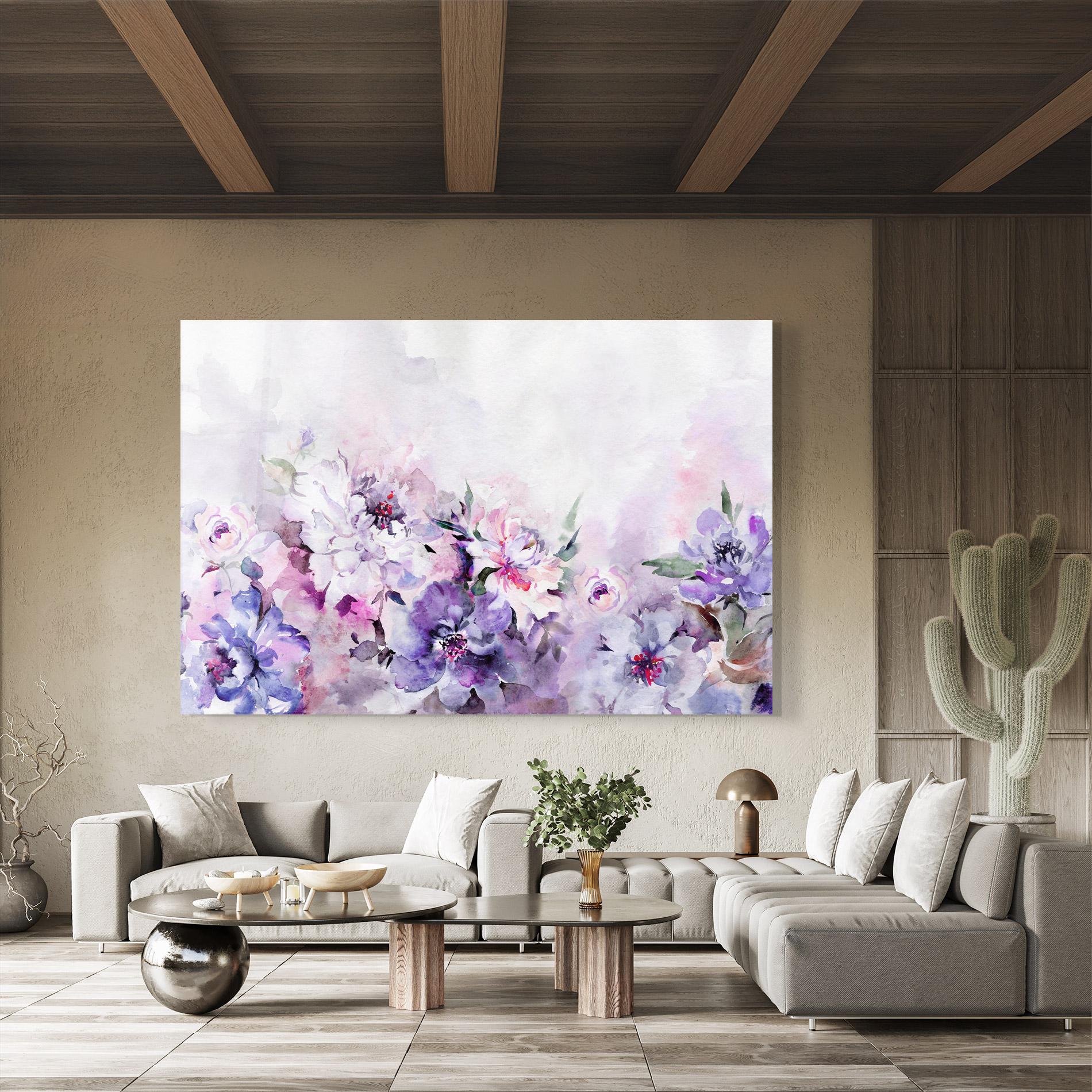 Tablou Sticla Buchet Multicolor mockup 8