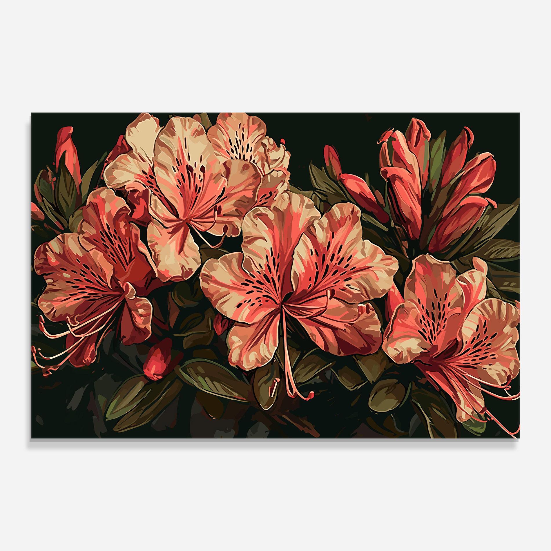 Tablou Sticla Cream Exotic Art mockup 0