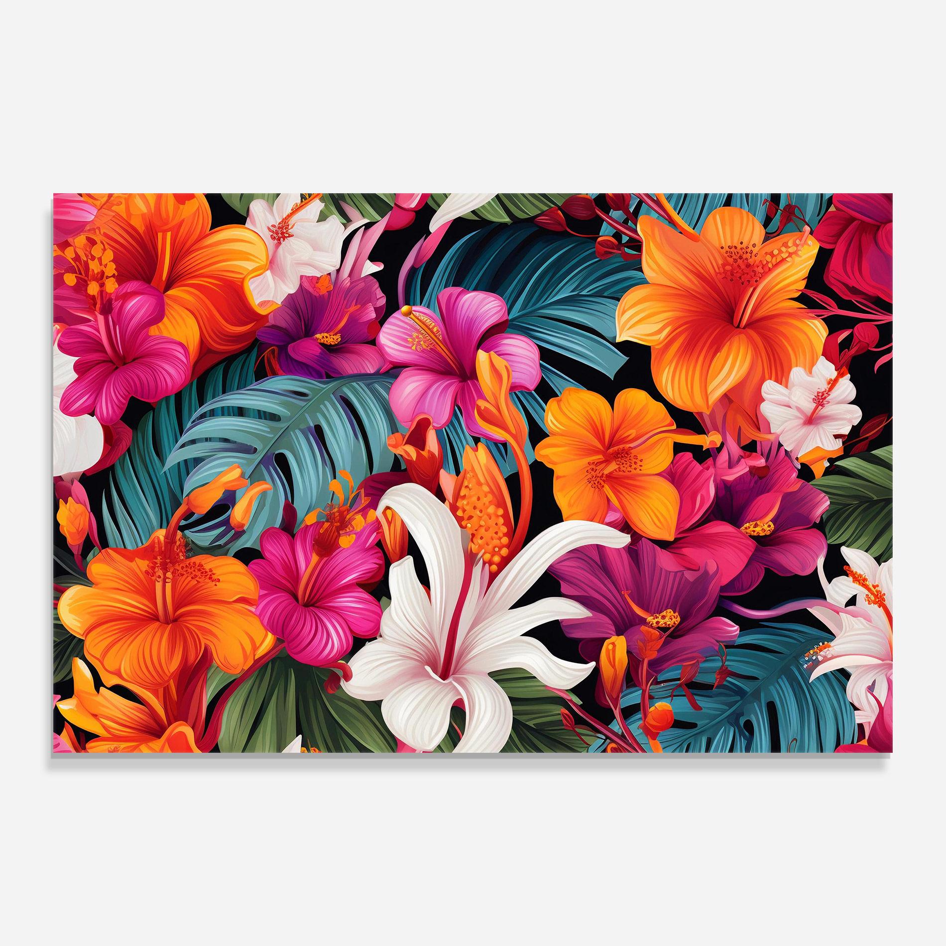 Tablou Sticla Exotic Patern mockup 0