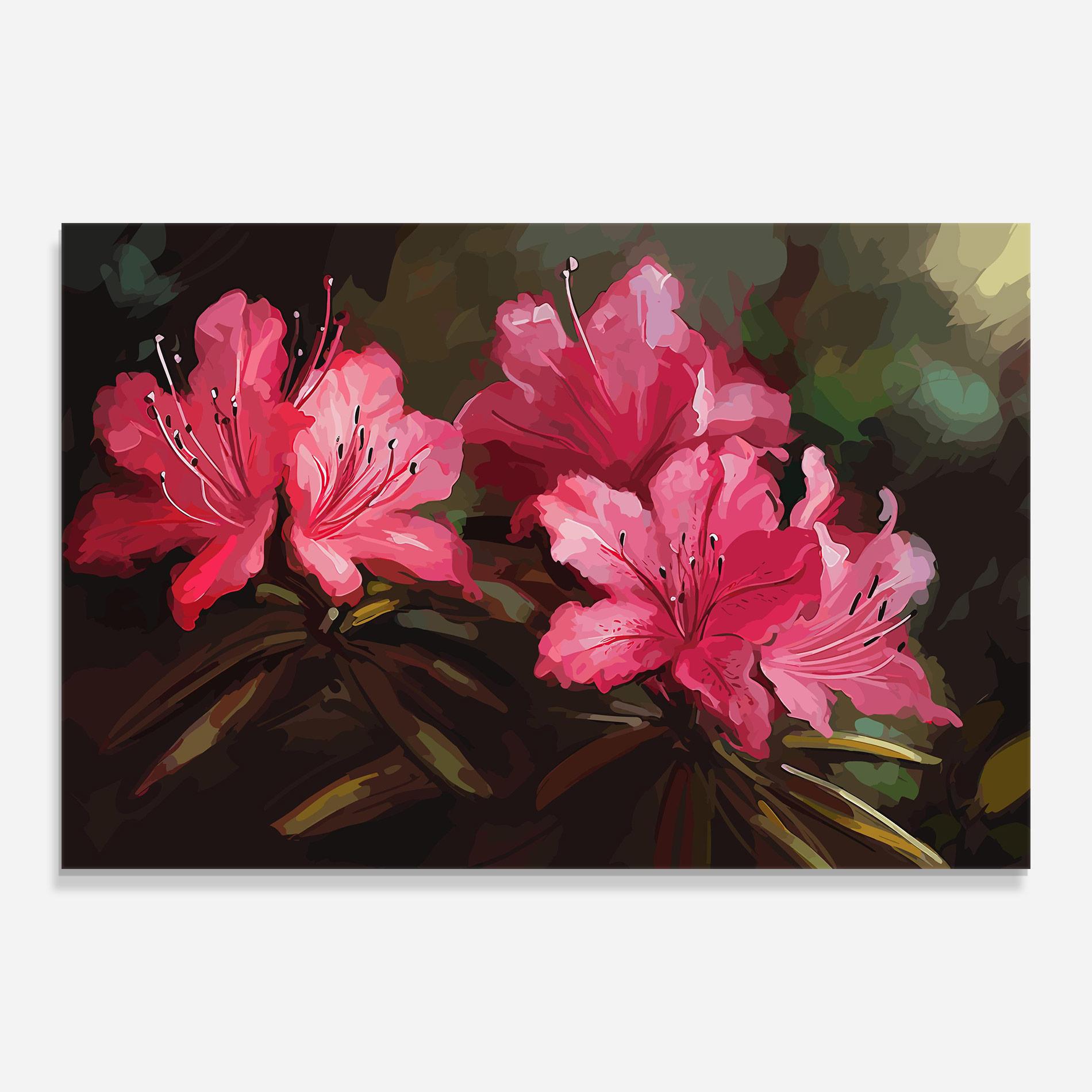 Tablou Sticla Pink Exotic Art mockup 0