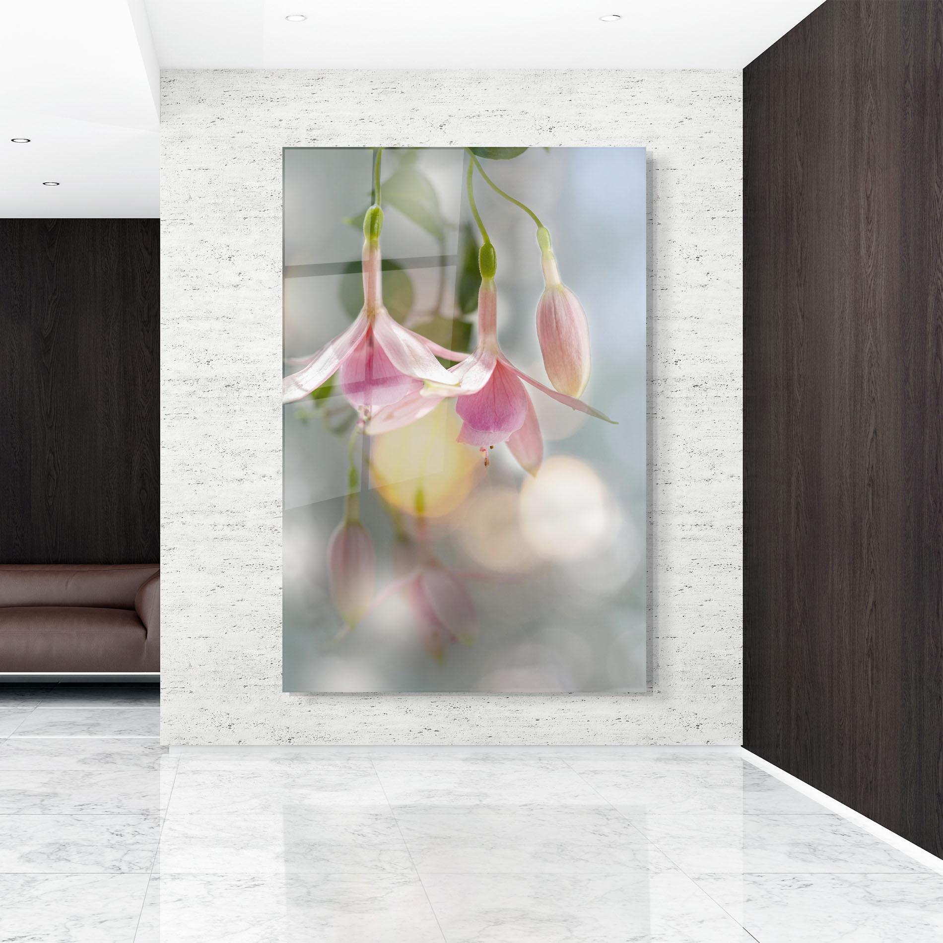 Tablou Sticla Dreamy Pink Exotic mockup 9