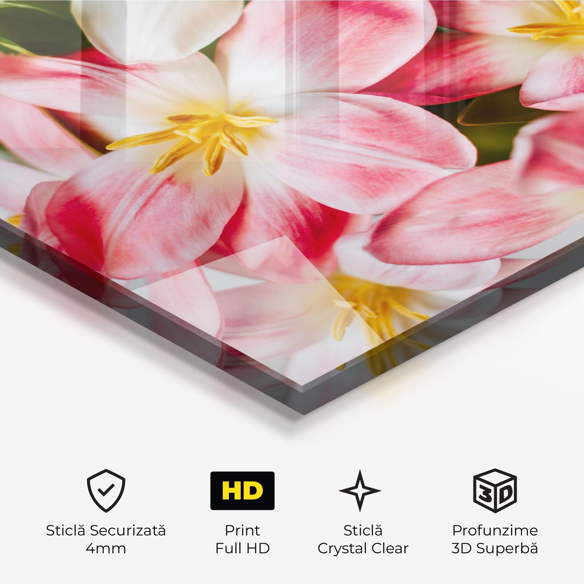 Tablou Sticla Beautiful Exotic Flower mockup 3