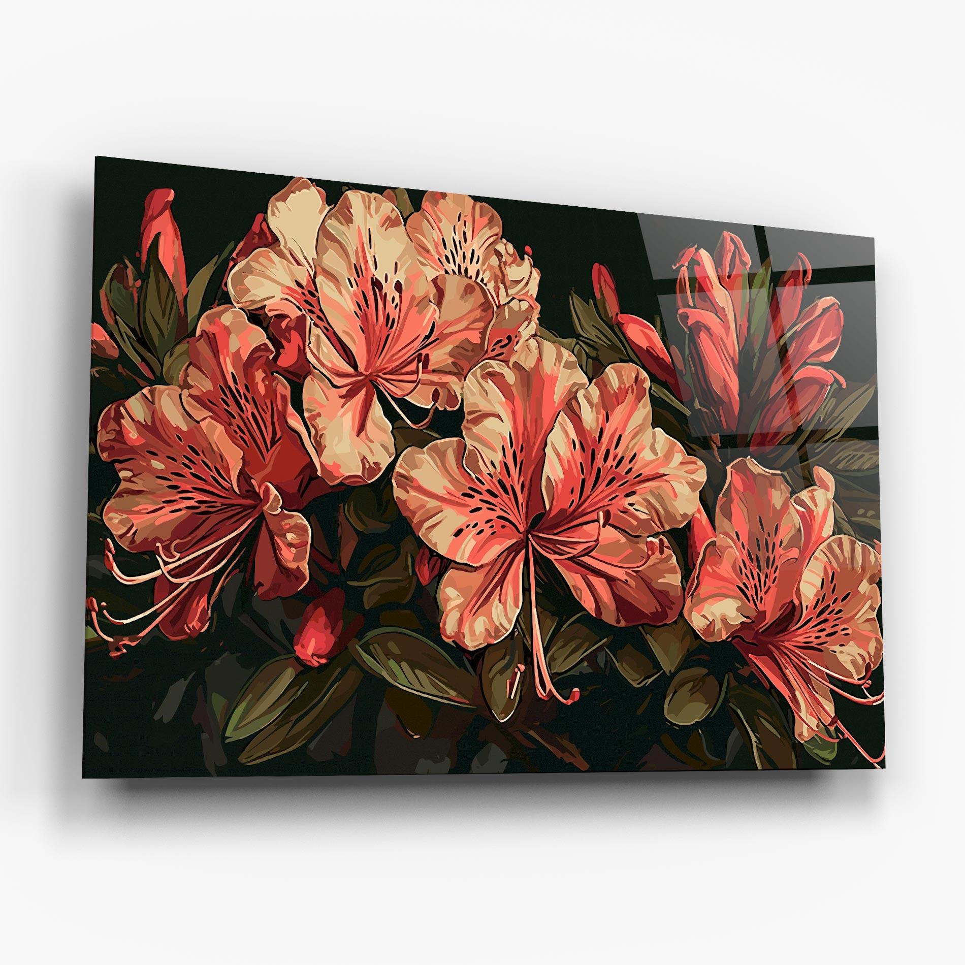 Tablou Sticla Cream Exotic Art mockup 6