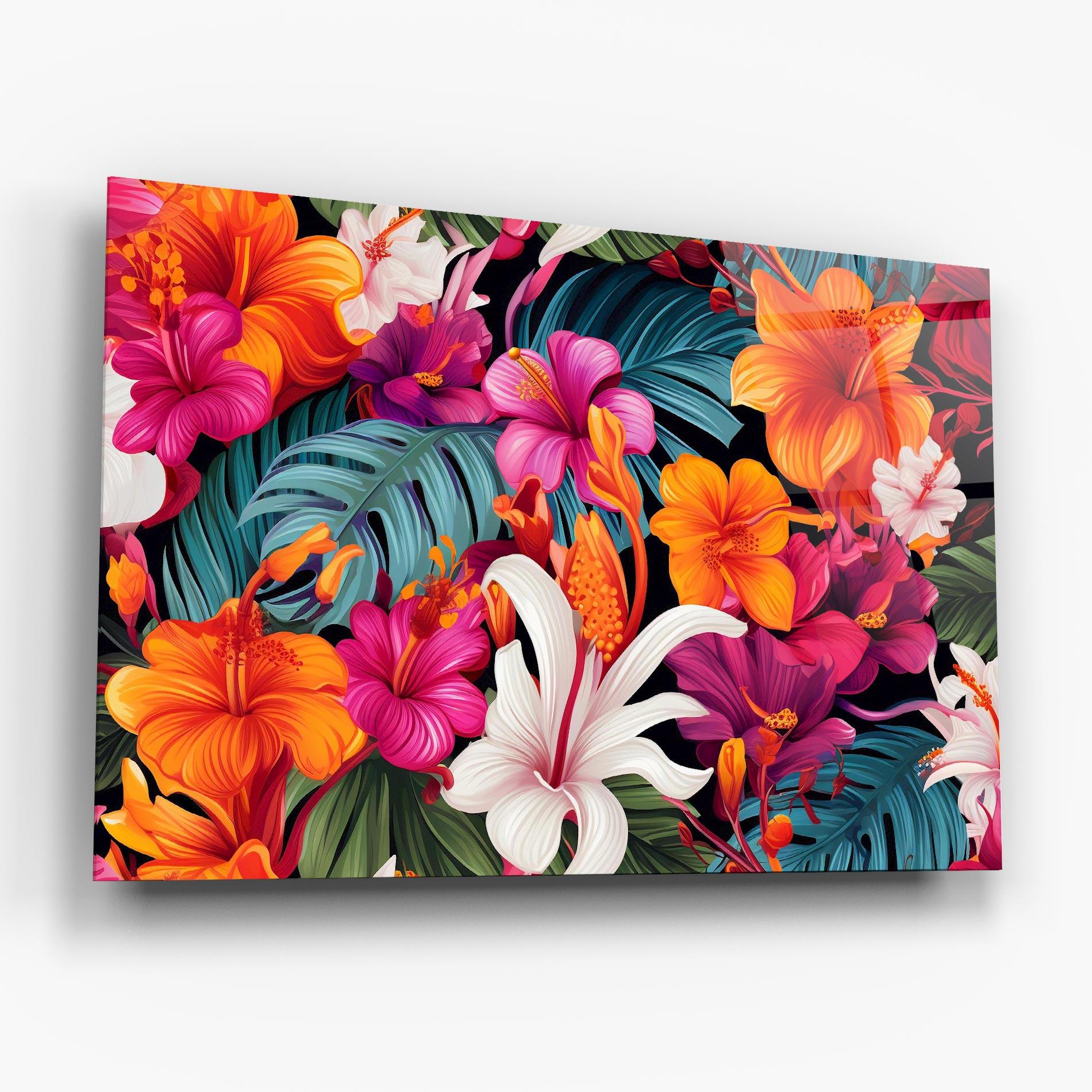 Tablou Sticla Exotic Patern mockup 6