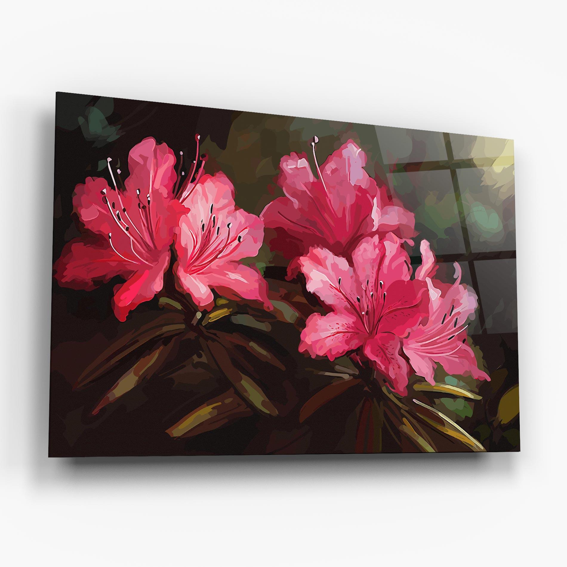 Tablou Sticla Pink Exotic Art mockup 6
