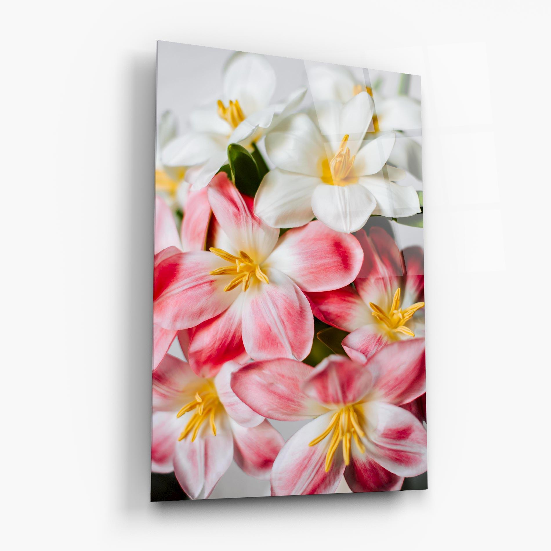 Tablou Sticla Beautiful Exotic Flower mockup 6