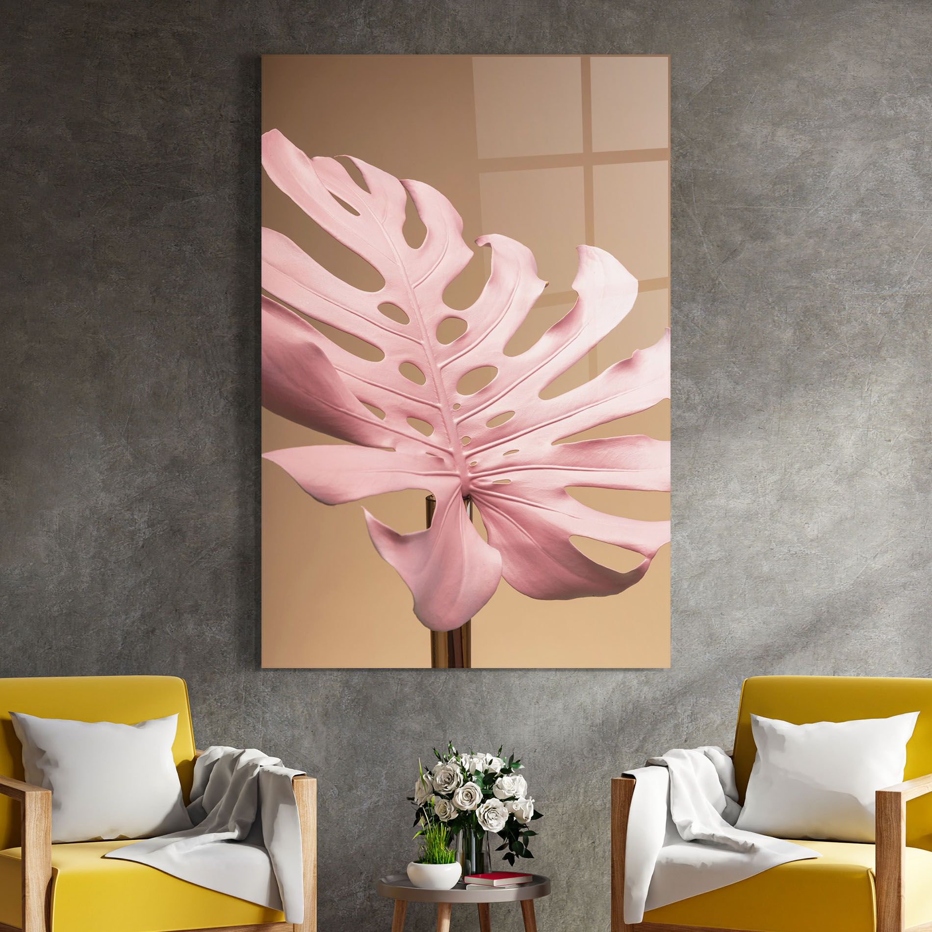 Exotic Pink Leaf mockup 4