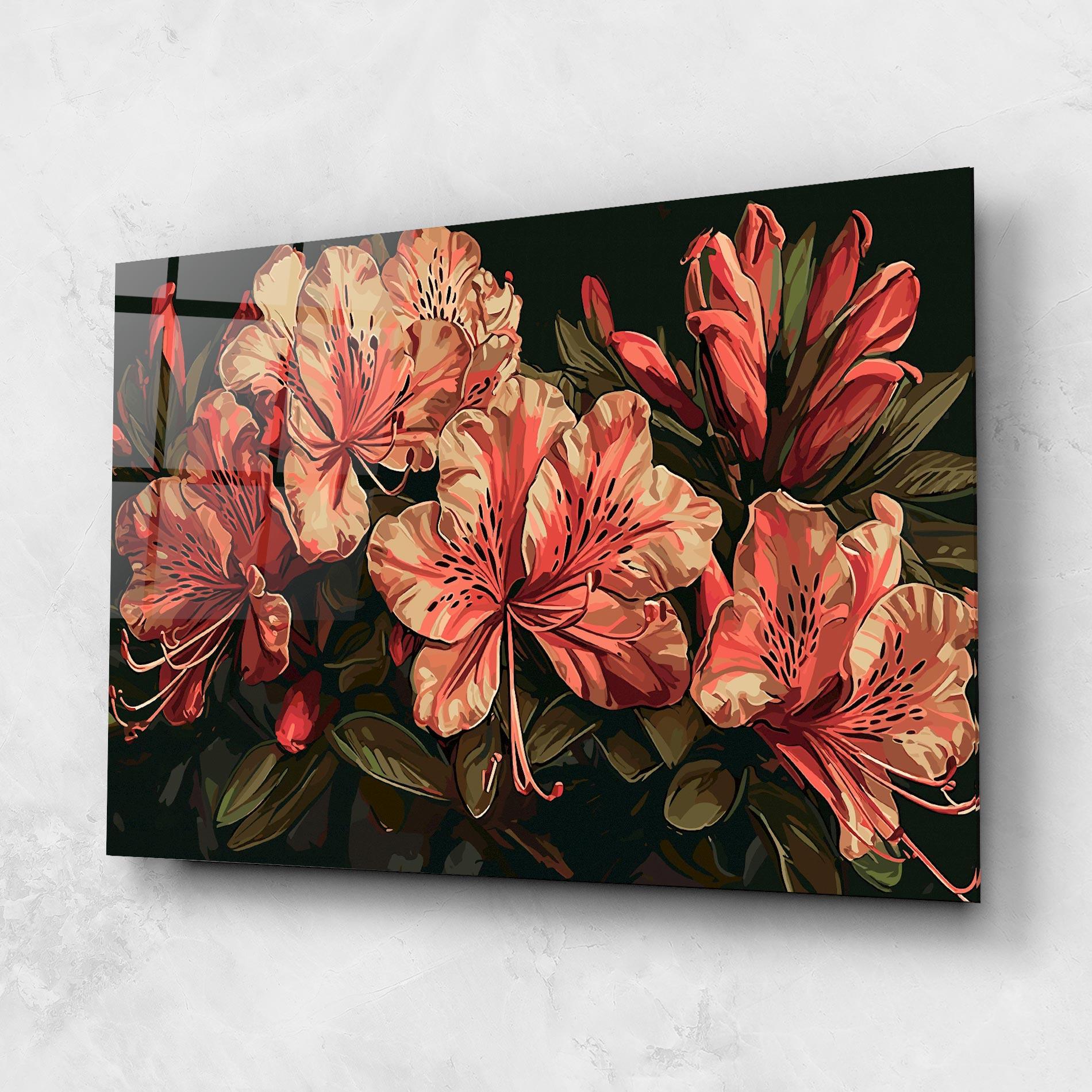Tablou Sticla Cream Exotic Art mockup 1