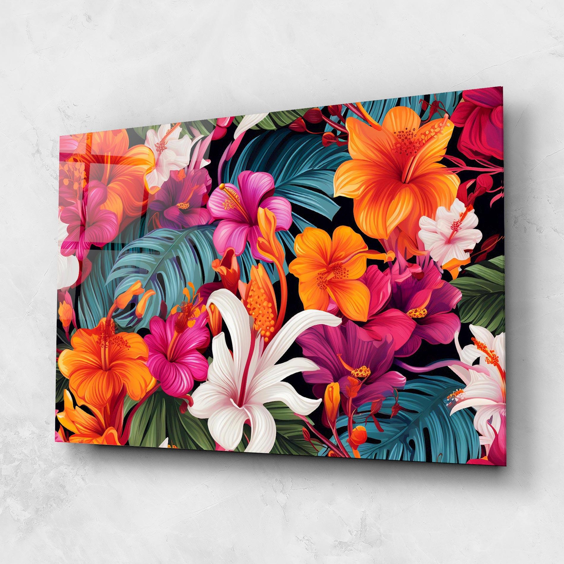 Tablou Sticla Exotic Patern mockup 1