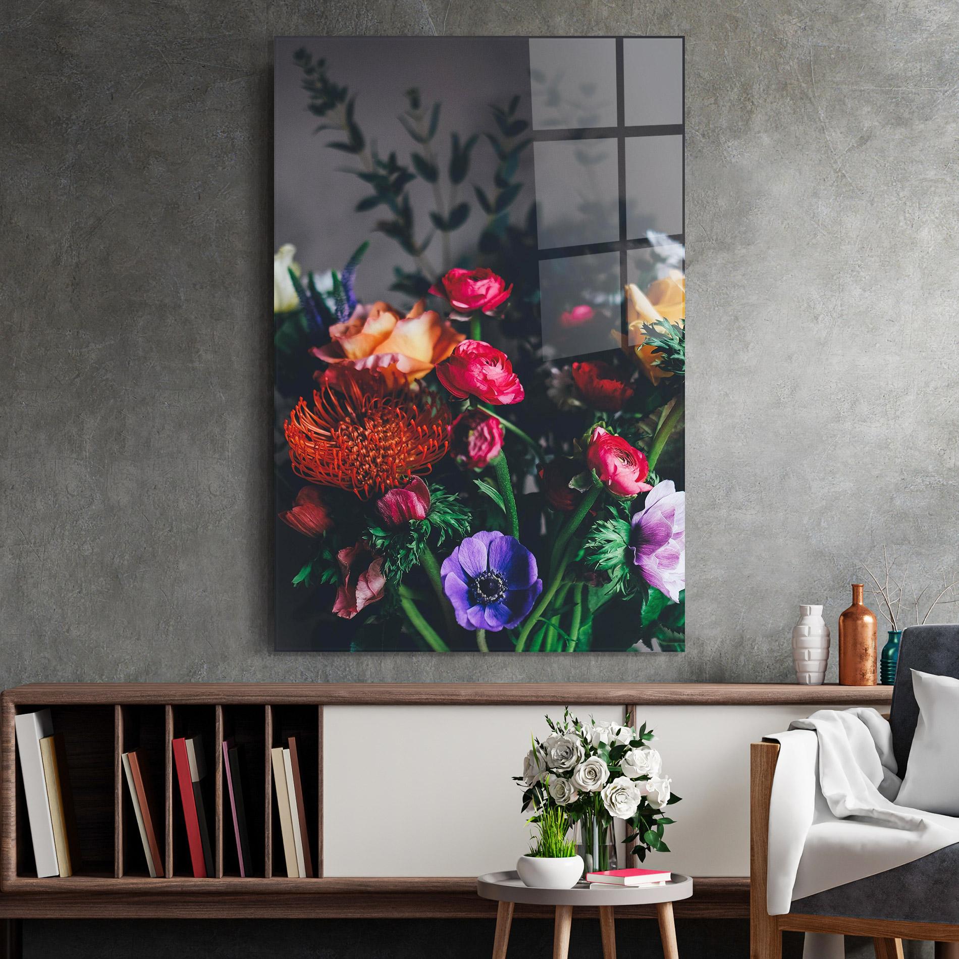 Tablou Sticla Flower Garden mockup 2