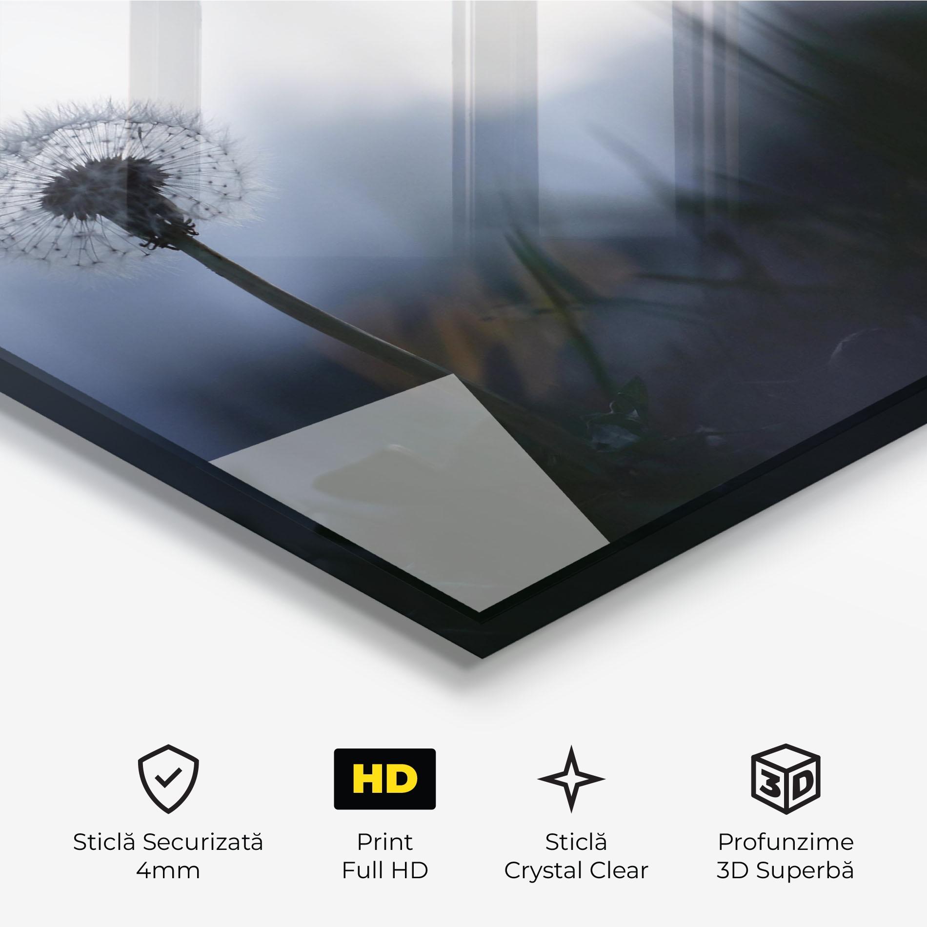 Tablou Sticla Dandelion Wild View mockup 3