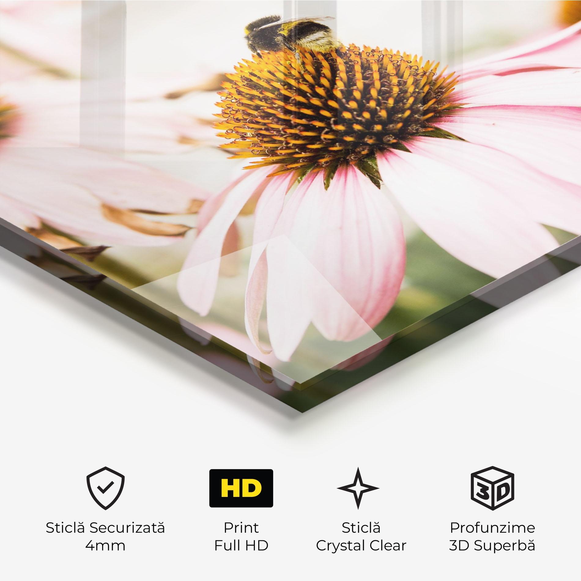 Tablou Sticla Daylight Flower mockup 3