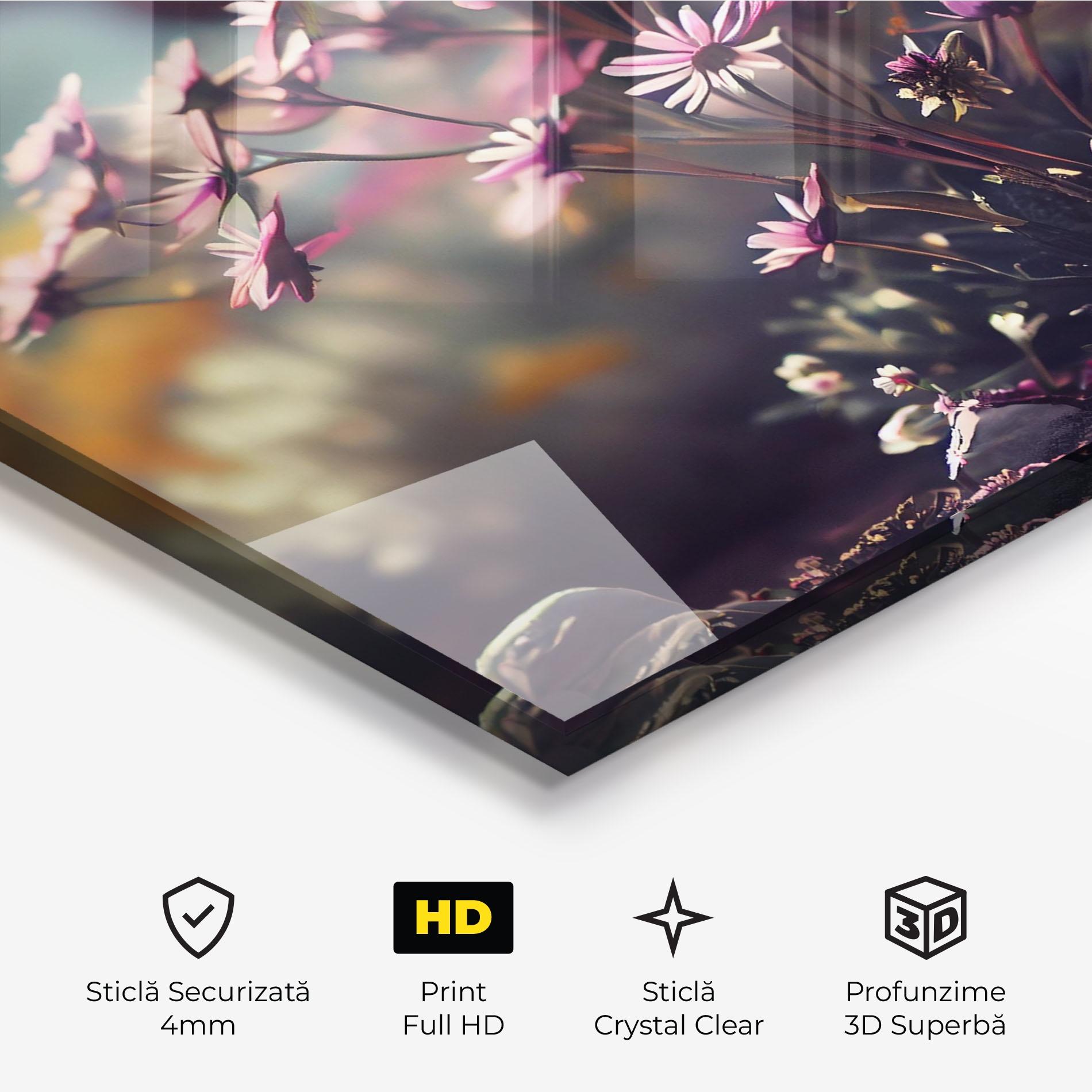 Tablou Sticla Vibrant Meadow mockup 3