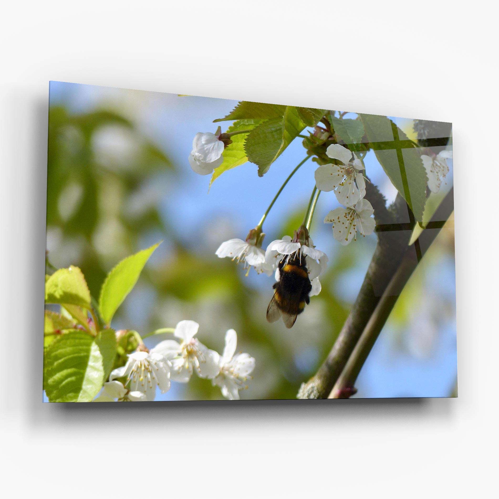 Tablou Sticla Bee Wild Tree mockup 6