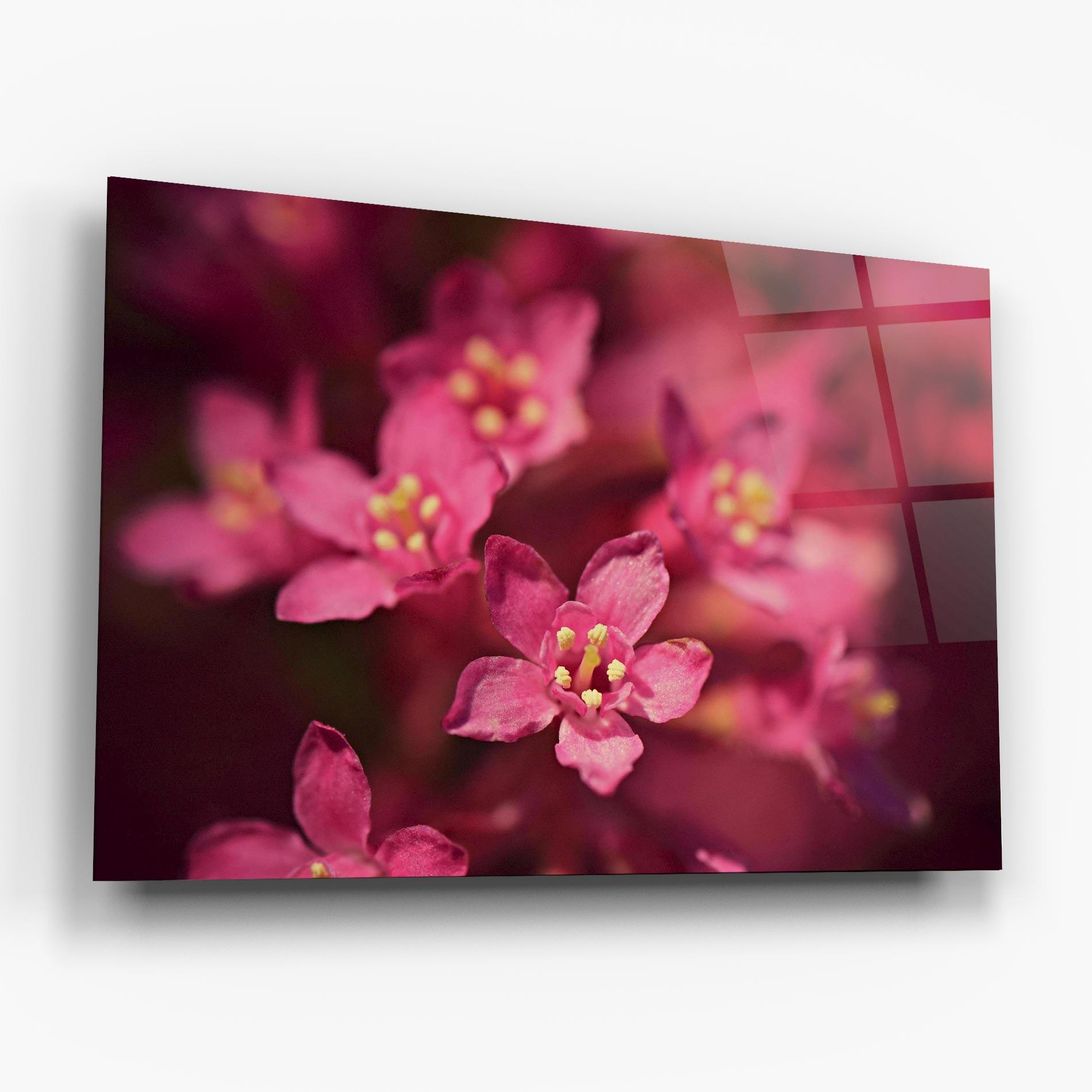 Tablou Sticla Flower Background mockup 6