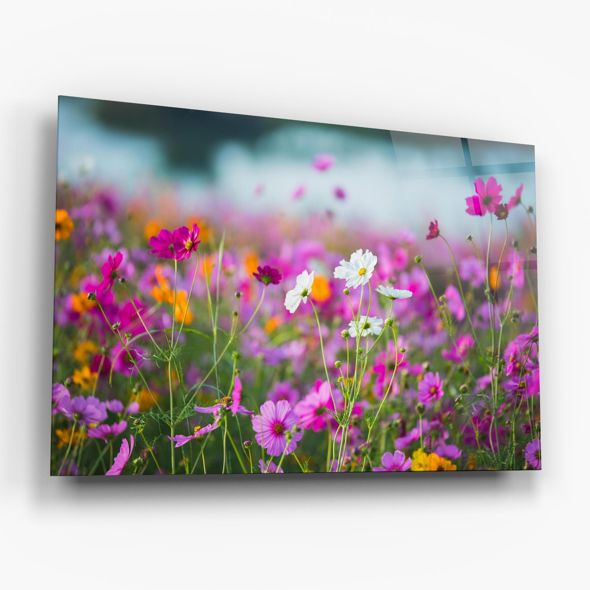 Tablou Sticla Flower Grassland mockup 6