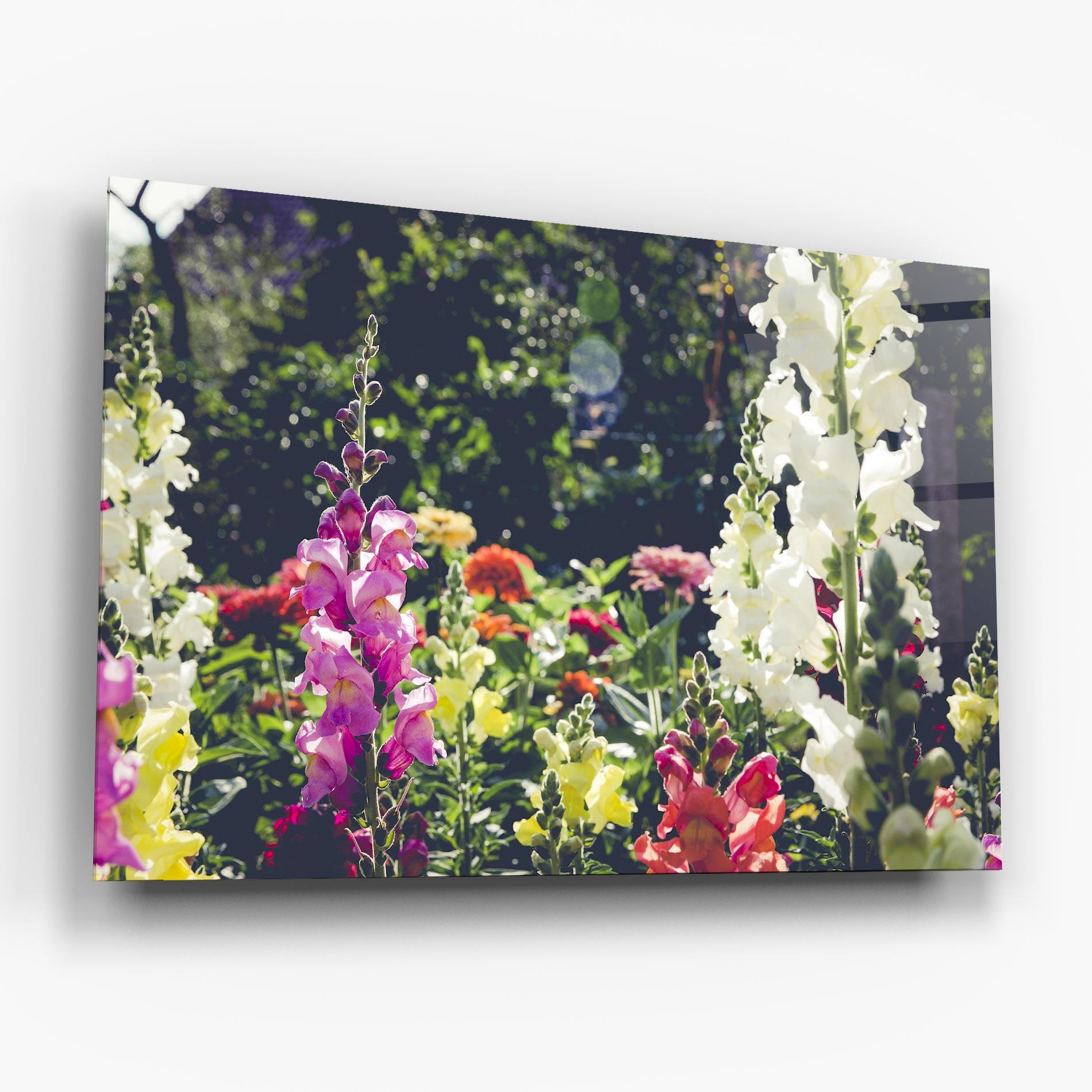 Tablou Sticla Garden Pretty Flowers mockup 6