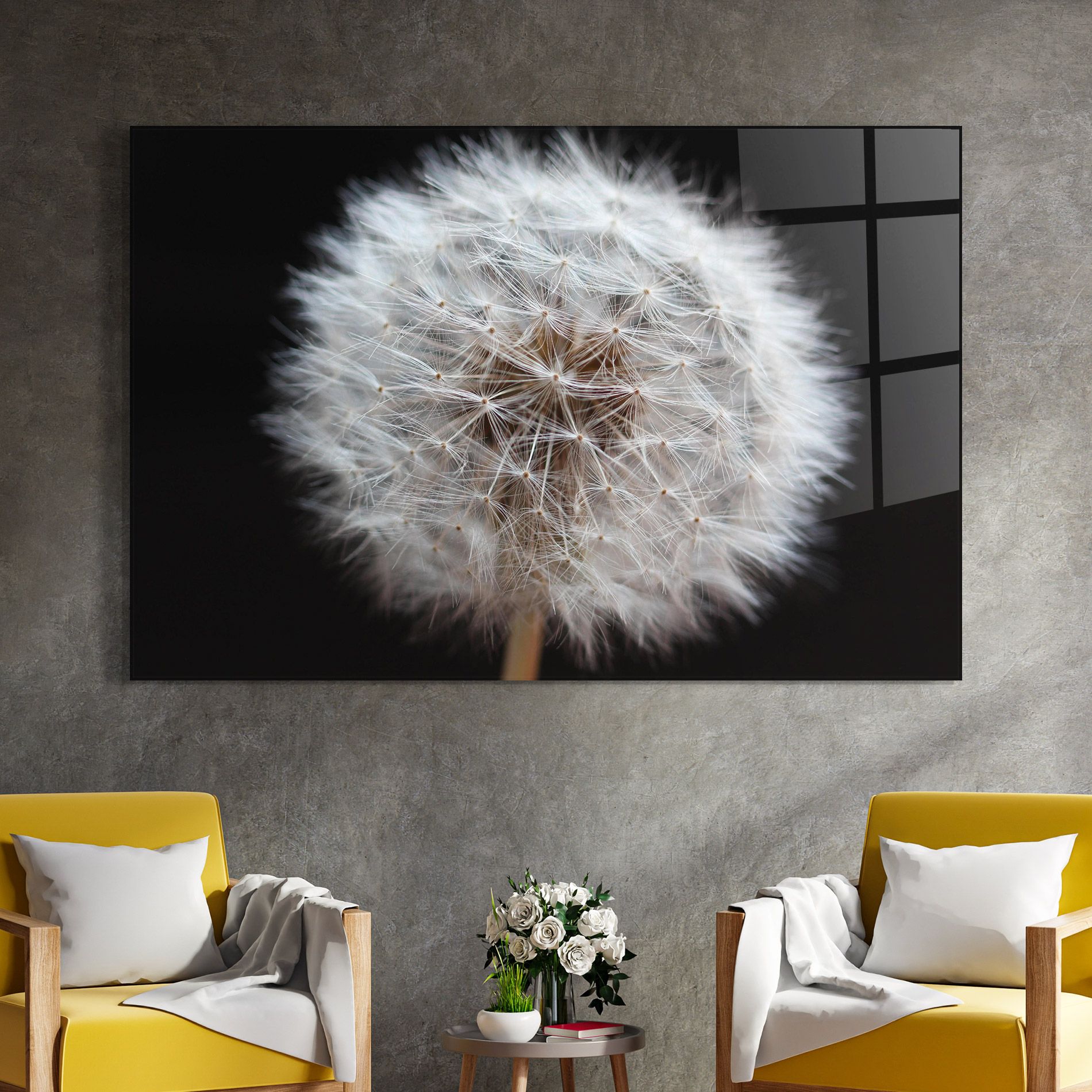 Wild Dandelion Closeup mockup 4
