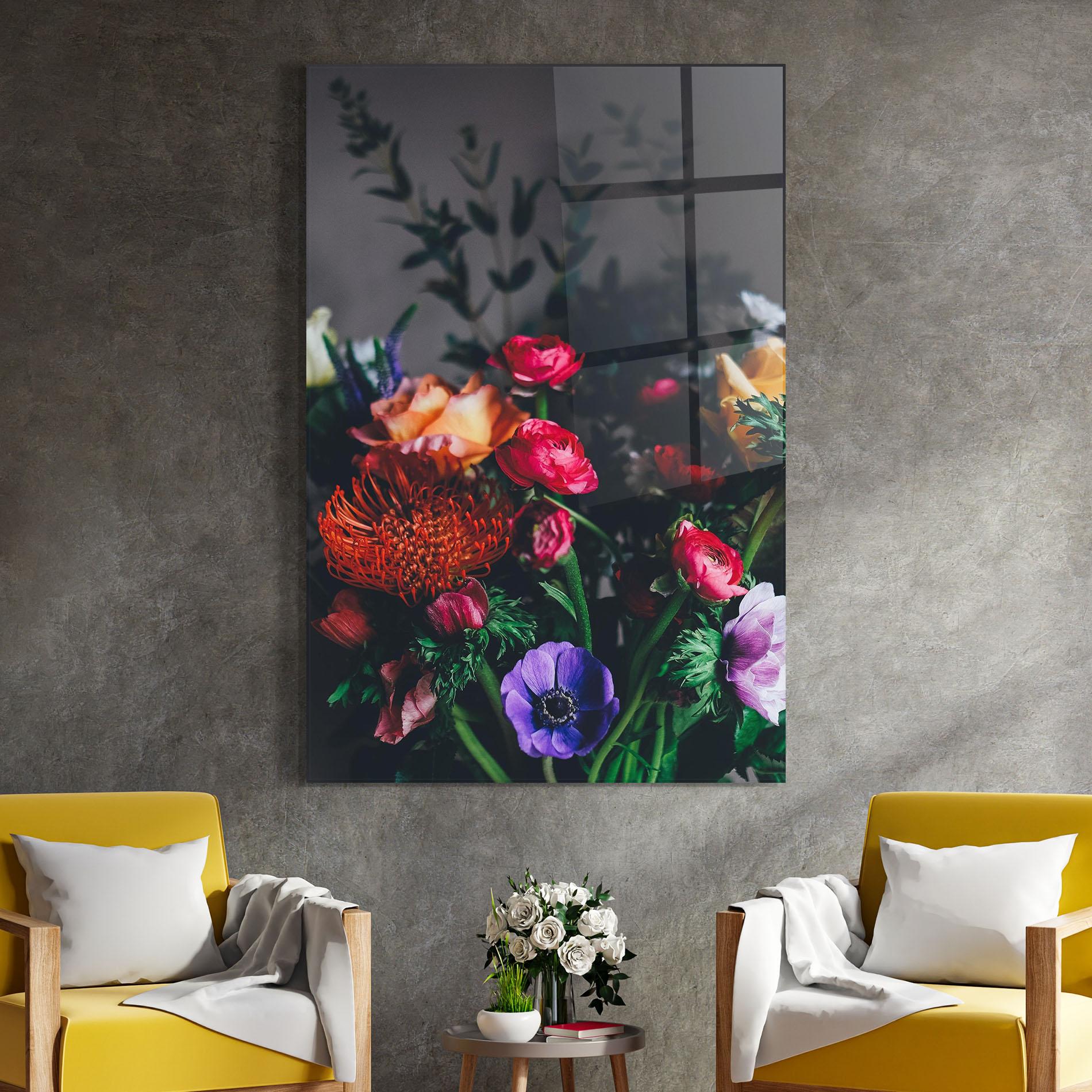 Tablou Sticla Flower Garden mockup 4