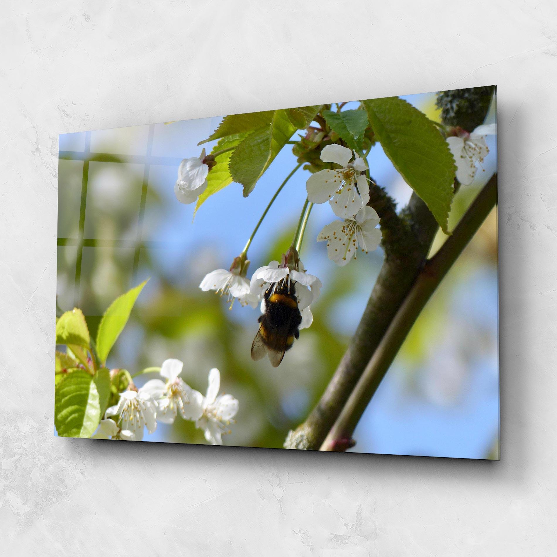 Tablou Sticla Bee Wild Tree mockup 1