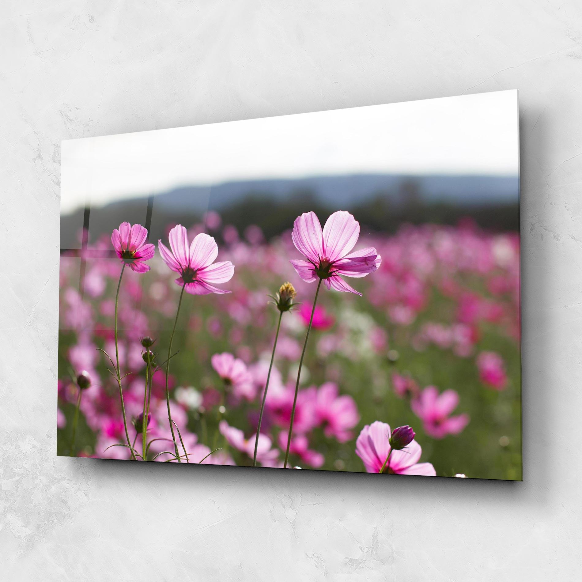Tablou Sticla Cosmos Flower mockup 1