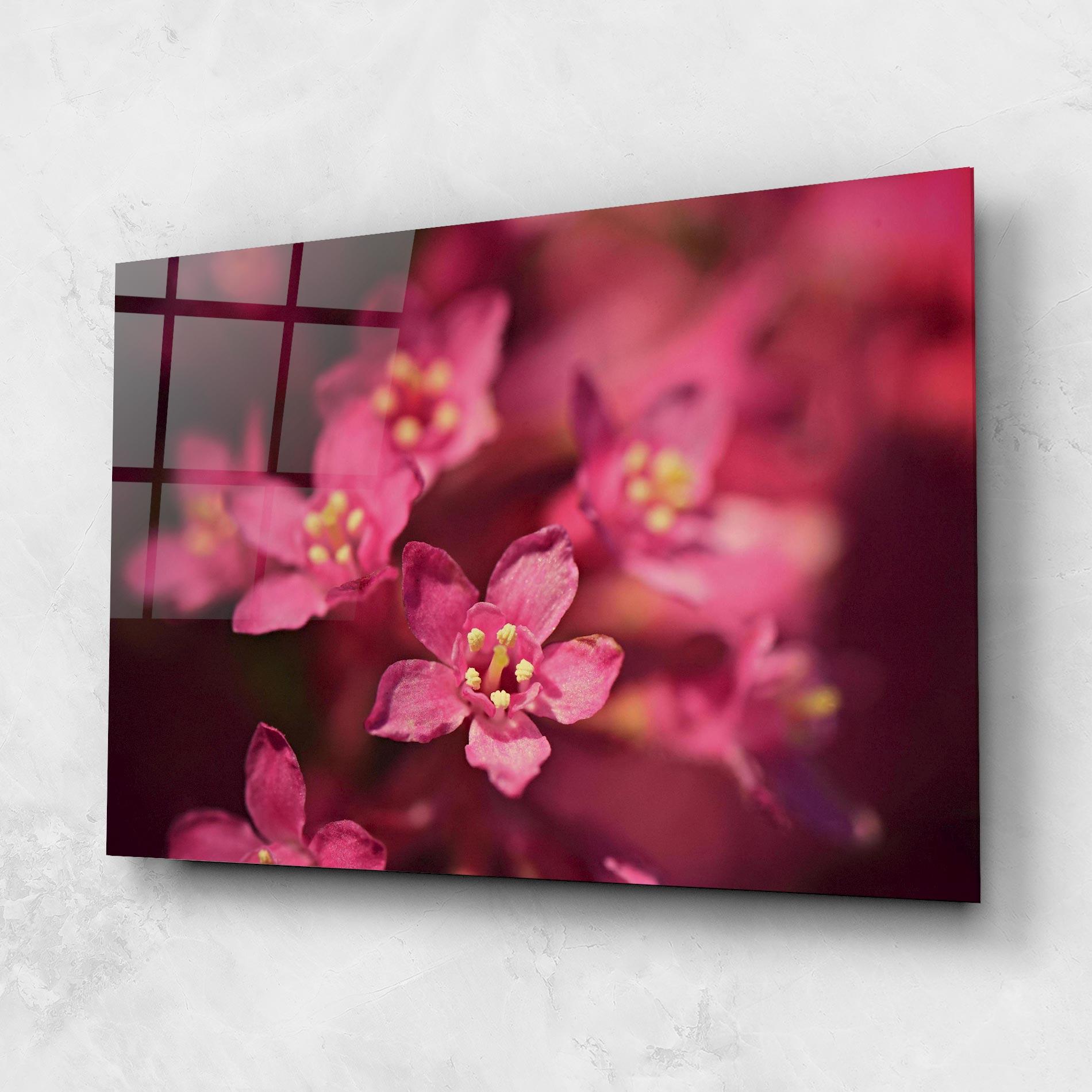 Tablou Sticla Flower Background mockup 1