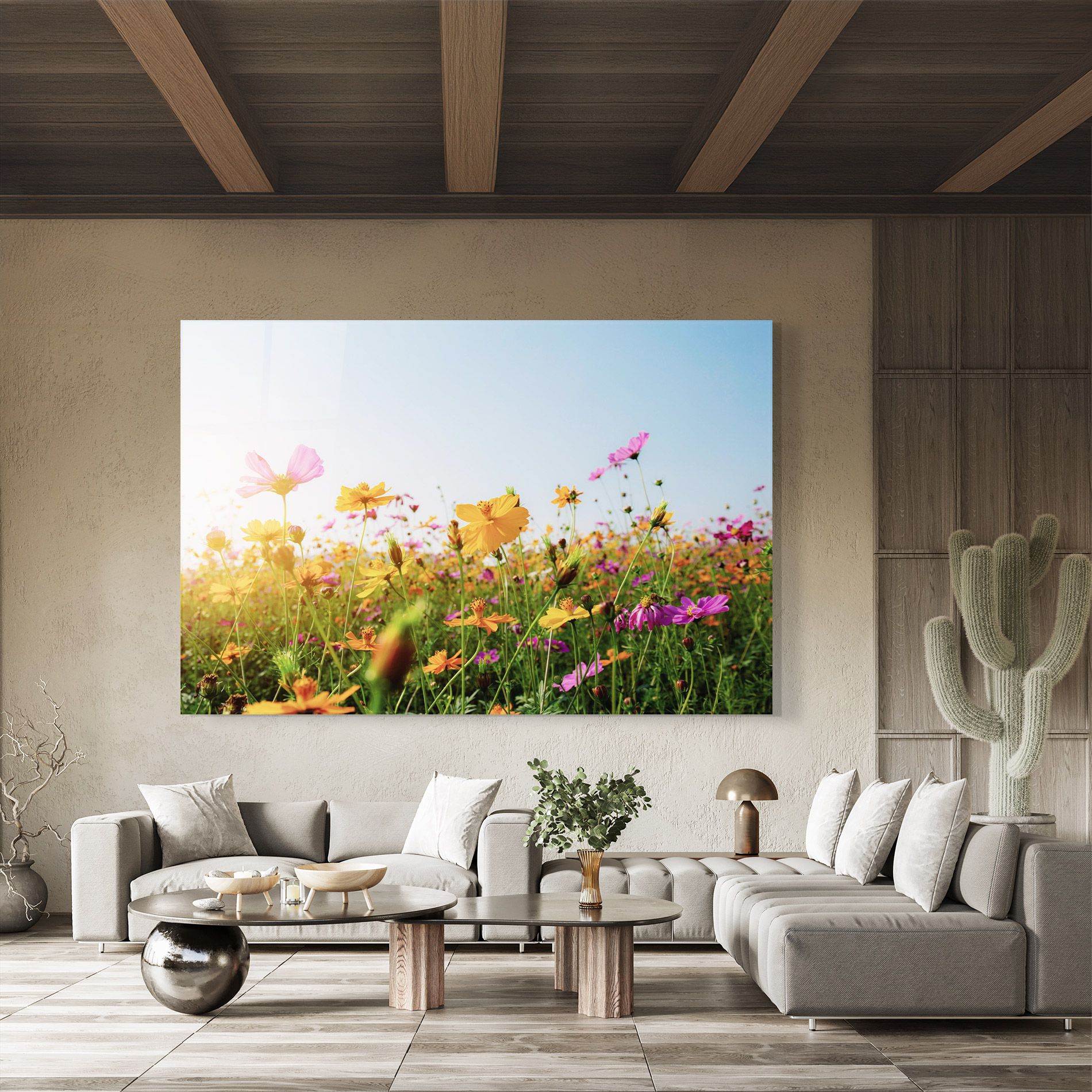 Cosmos Field Sunset mockup 8